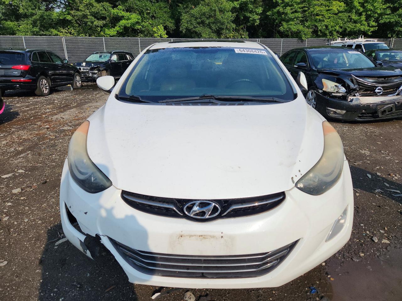 2013 Hyundai Elantra Limited Белый vin: 5NPDH4AEXDH151741