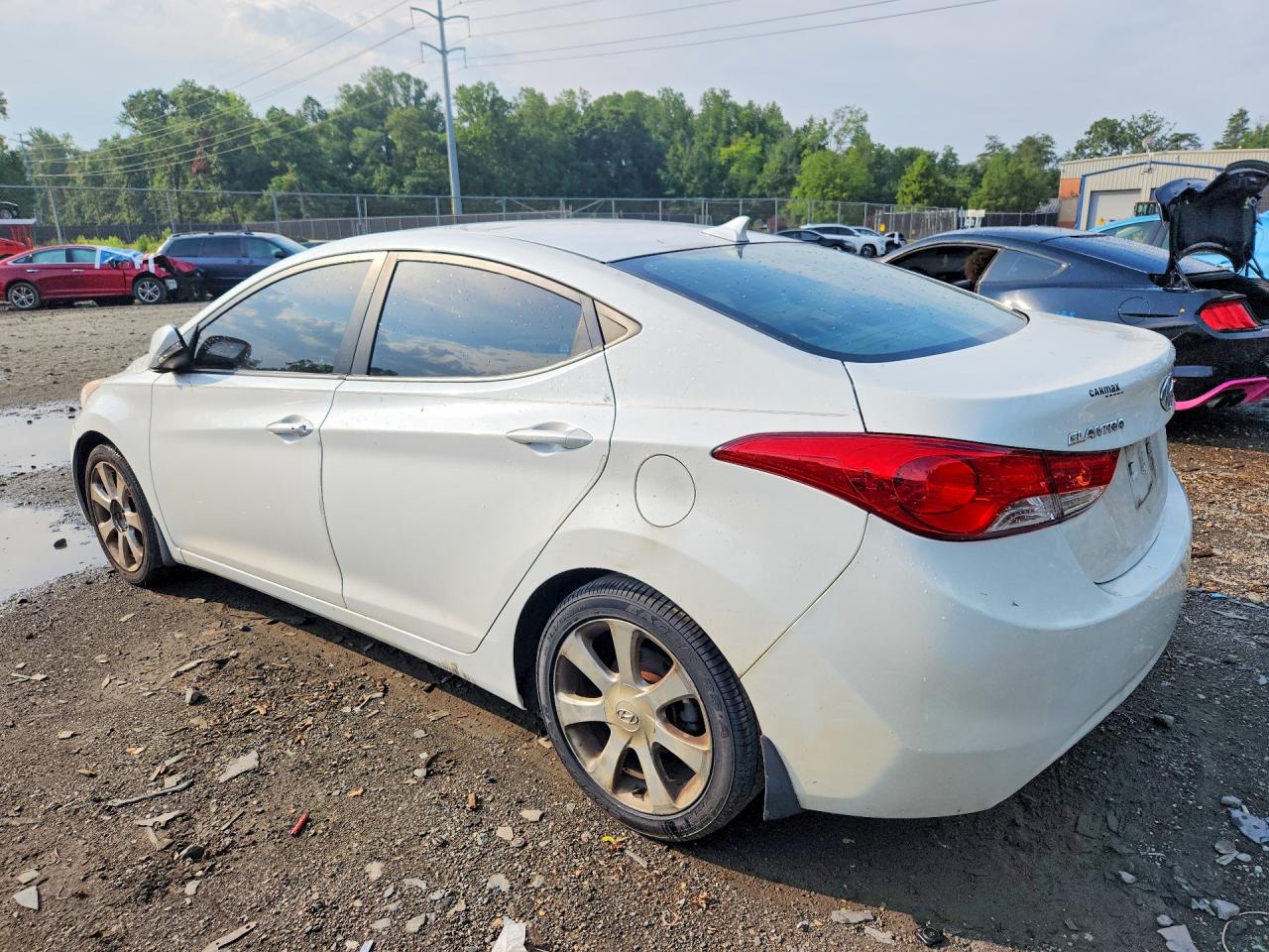 2013 Hyundai Elantra Limited Белый vin: 5NPDH4AEXDH151741