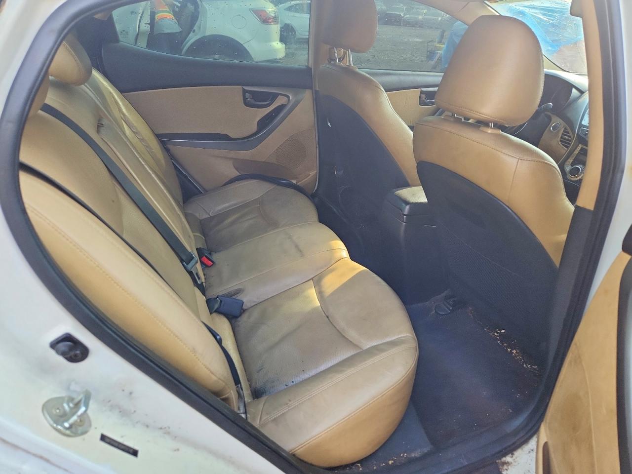 2013 Hyundai Elantra Limited Белый vin: 5NPDH4AEXDH151741