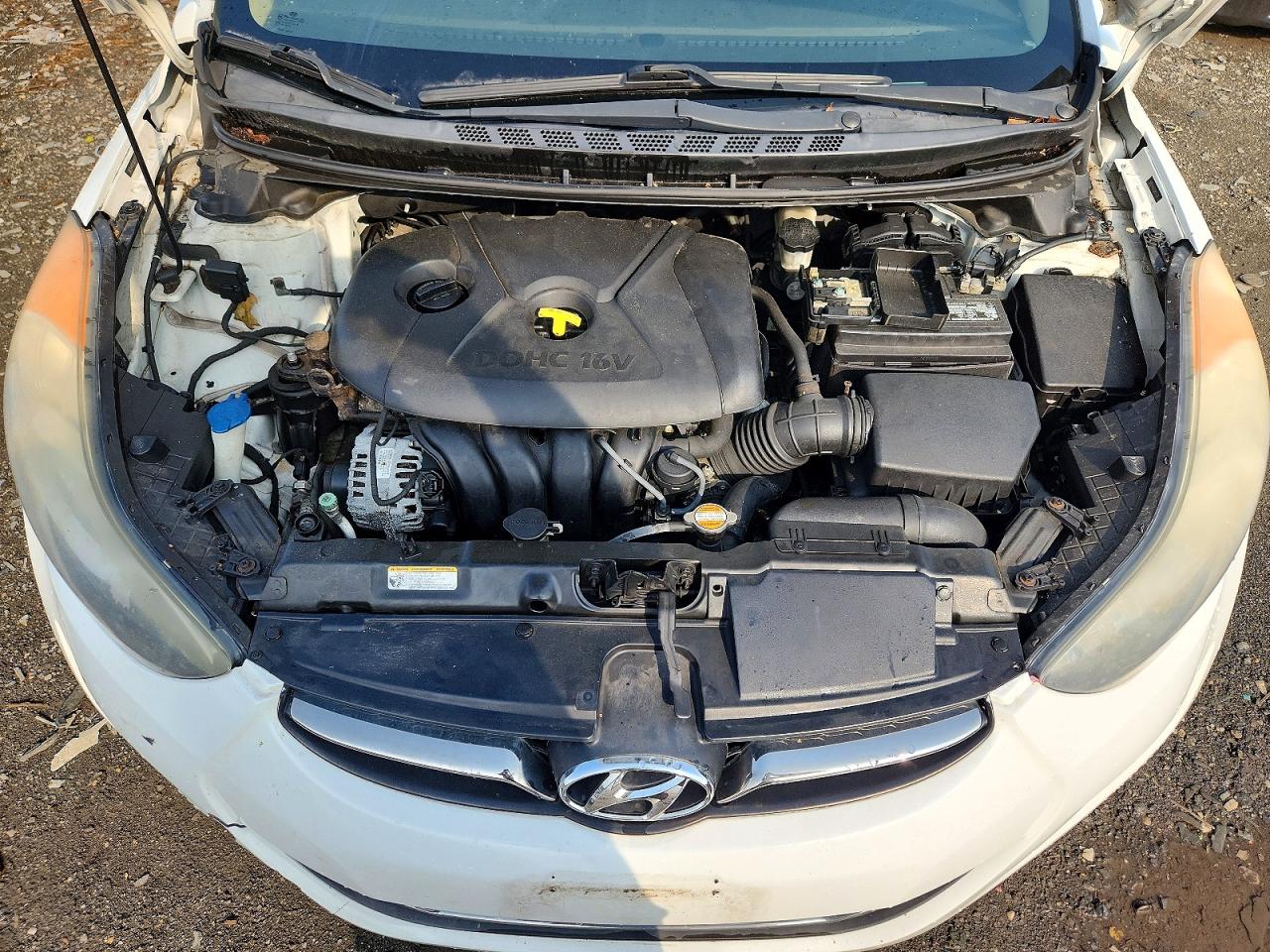 2013 Hyundai Elantra Limited Белый vin: 5NPDH4AEXDH151741