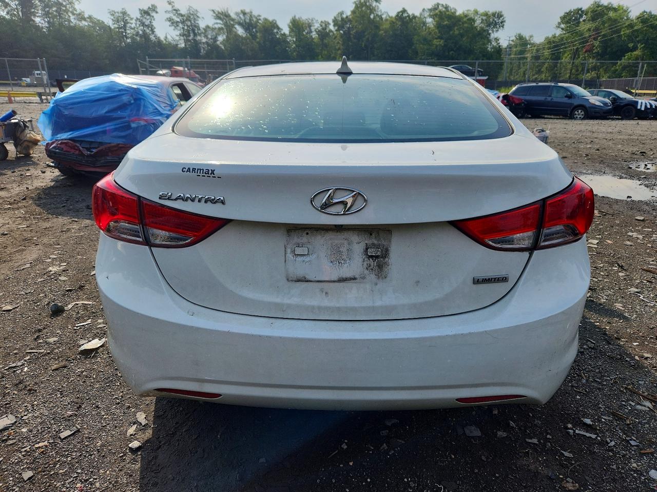 2013 Hyundai Elantra Limited Белый vin: 5NPDH4AEXDH151741