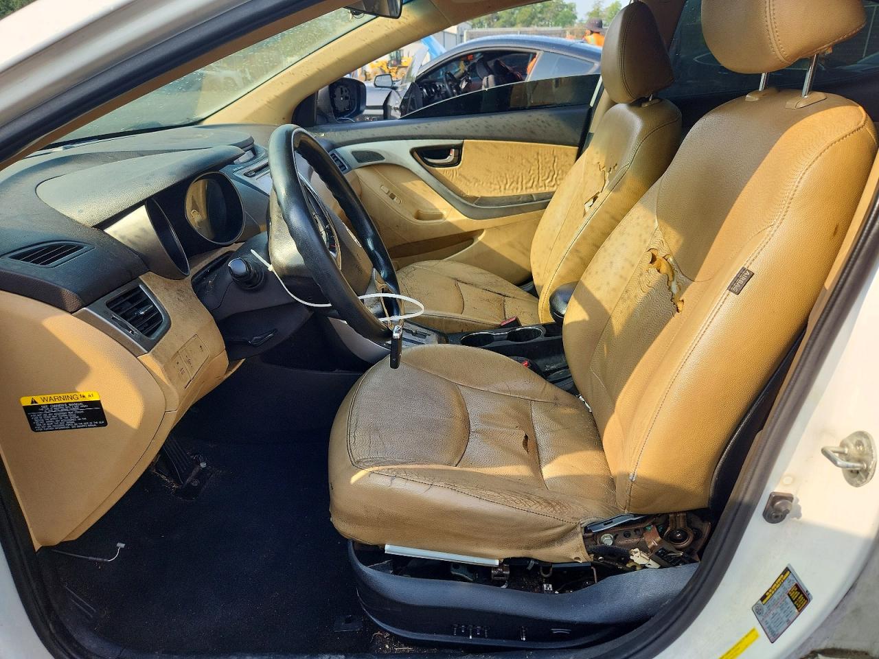2013 Hyundai Elantra Limited Белый vin: 5NPDH4AEXDH151741
