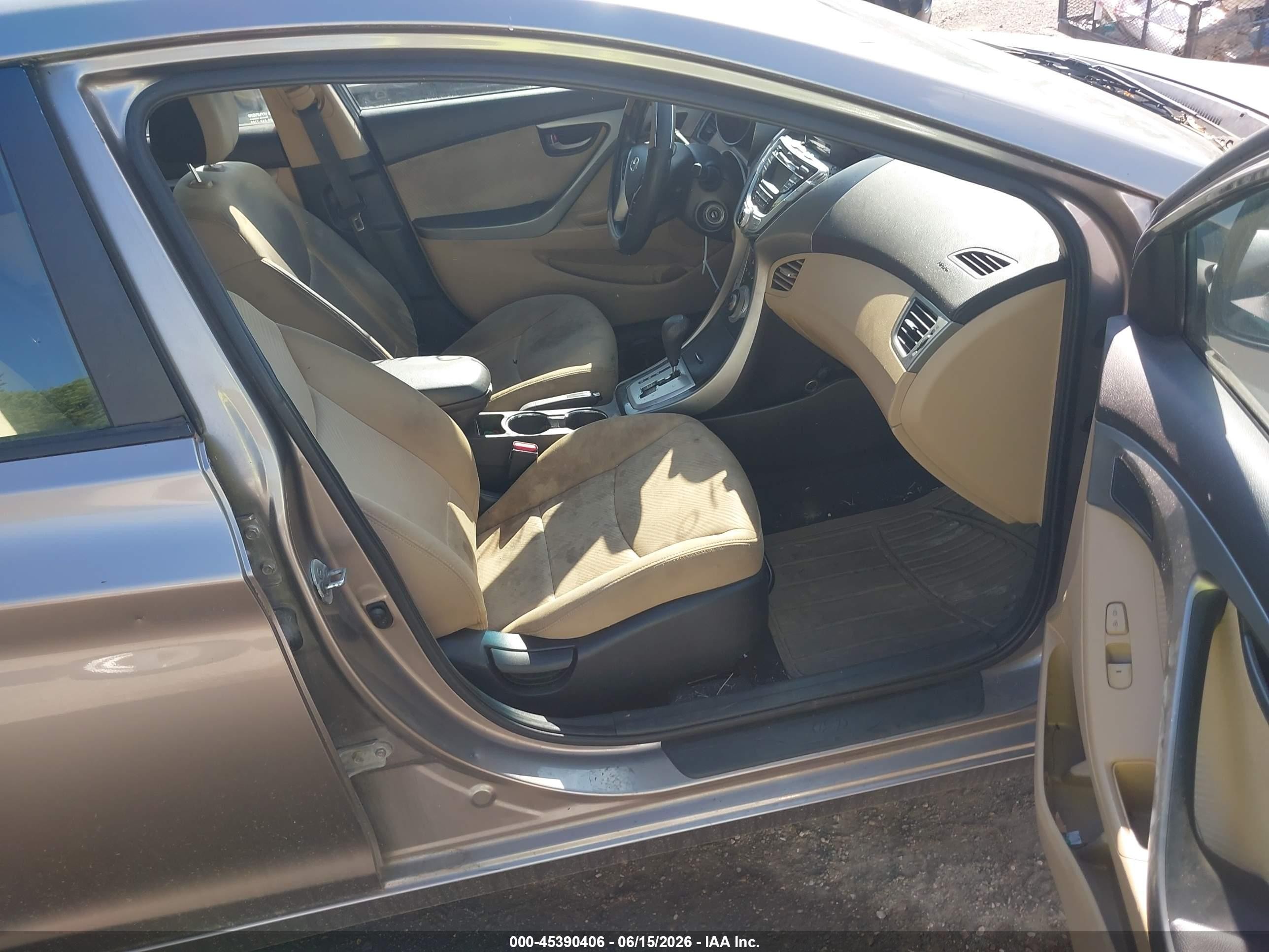 2013 Hyundai Elantra Gls Gray vin: 5NPDH4AEXDH159595