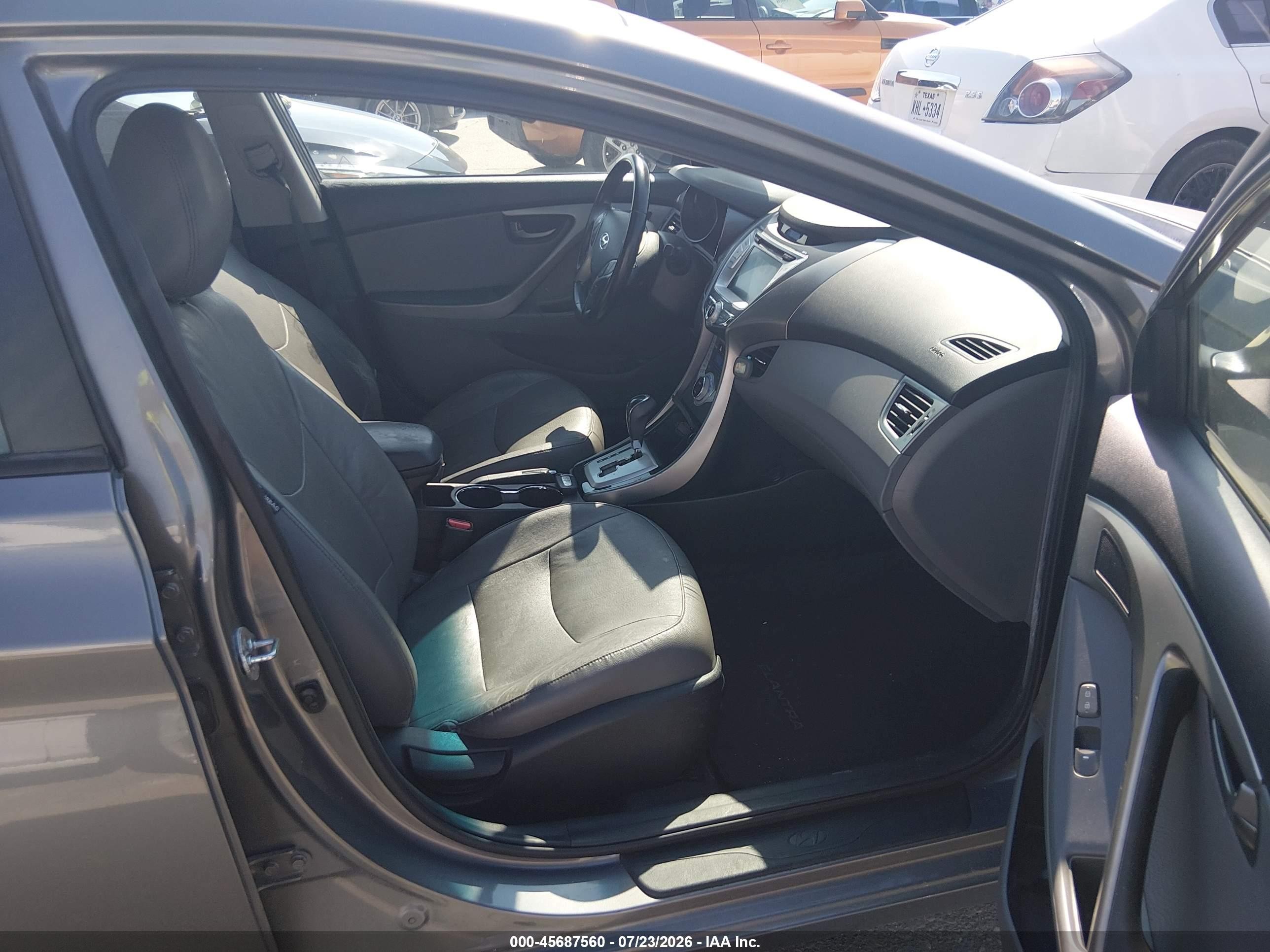 2013 Hyundai Elantra Limited Gray vin: 5NPDH4AEXDH159791