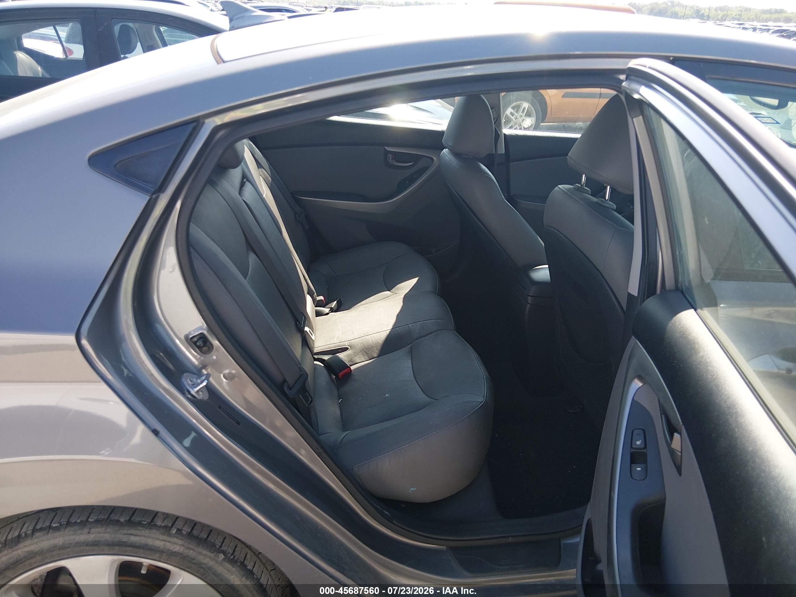 2013 Hyundai Elantra Limited Gray vin: 5NPDH4AEXDH159791