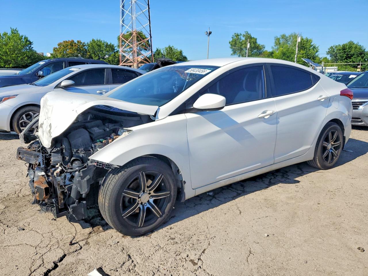 2013 Hyundai Elantra Gls Белый vin: 5NPDH4AEXDH168409
