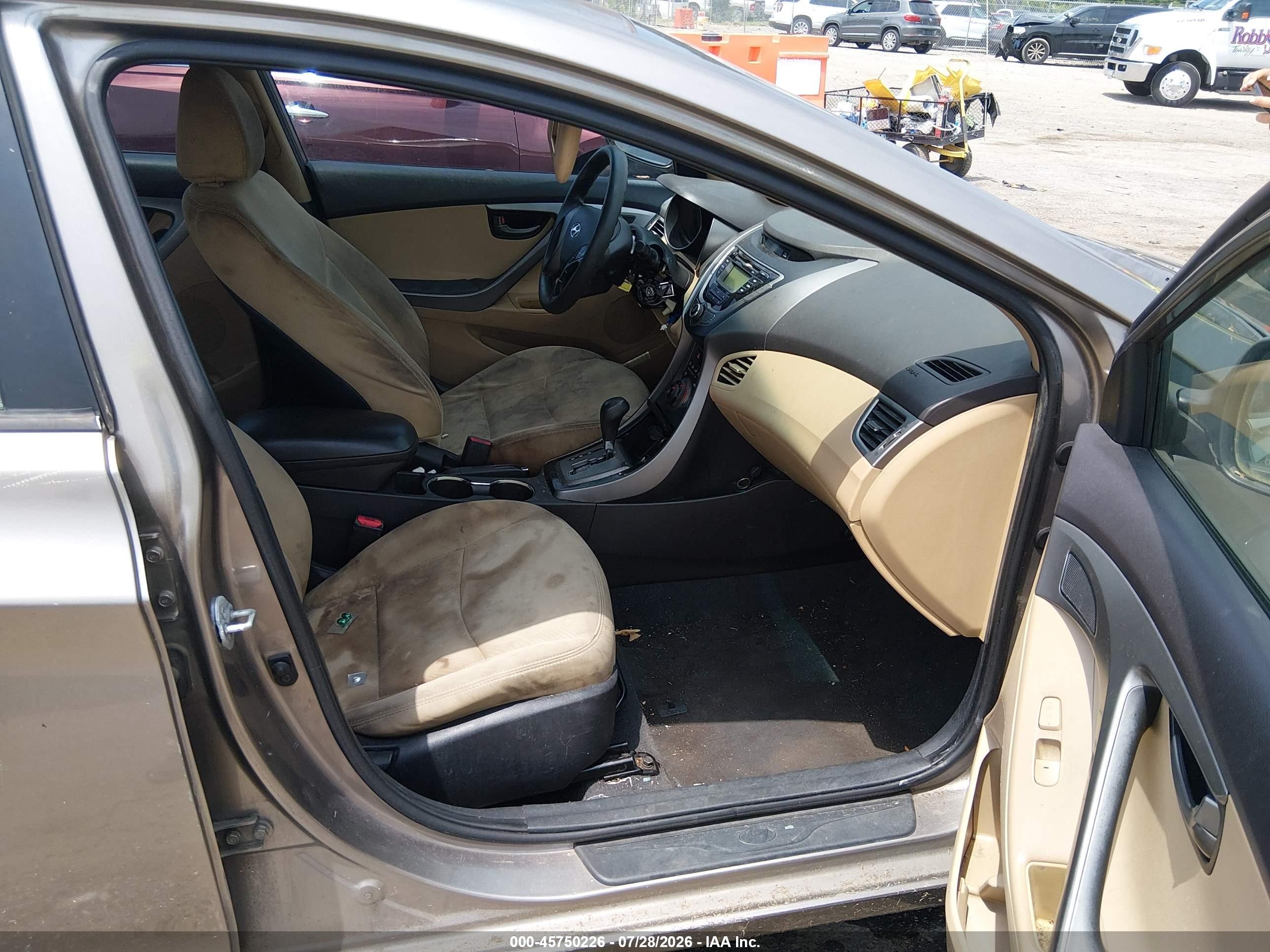 2013 Hyundai Elantra Gls Gray vin: 5NPDH4AEXDH179491