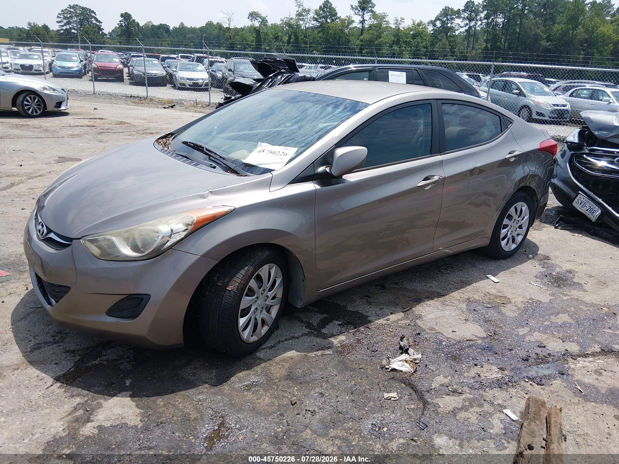 2013 Hyundai Elantra Gls Gray vin: 5NPDH4AEXDH179491