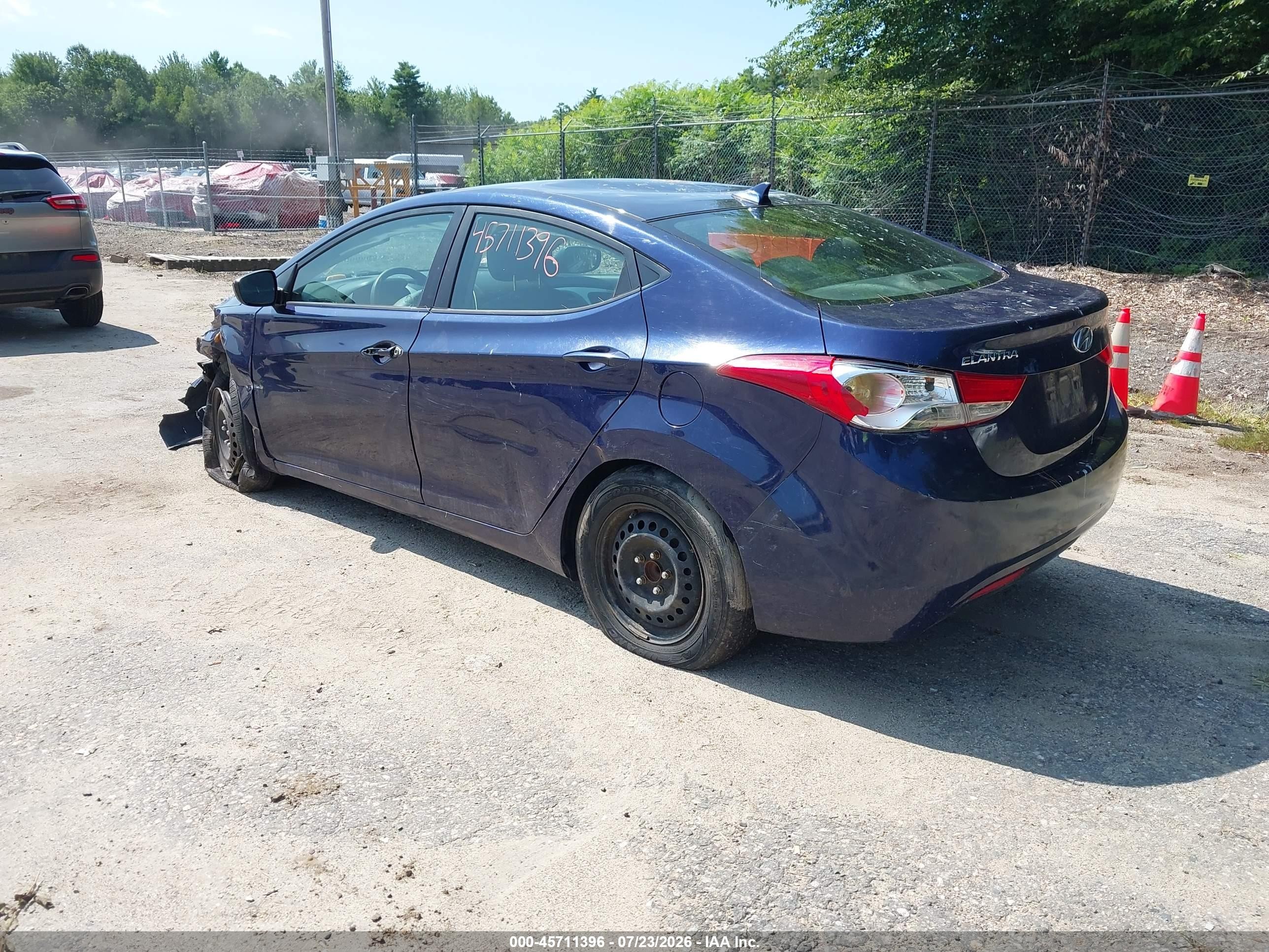 2013 Hyundai Elantra Gls Purple vin: 5NPDH4AEXDH182990