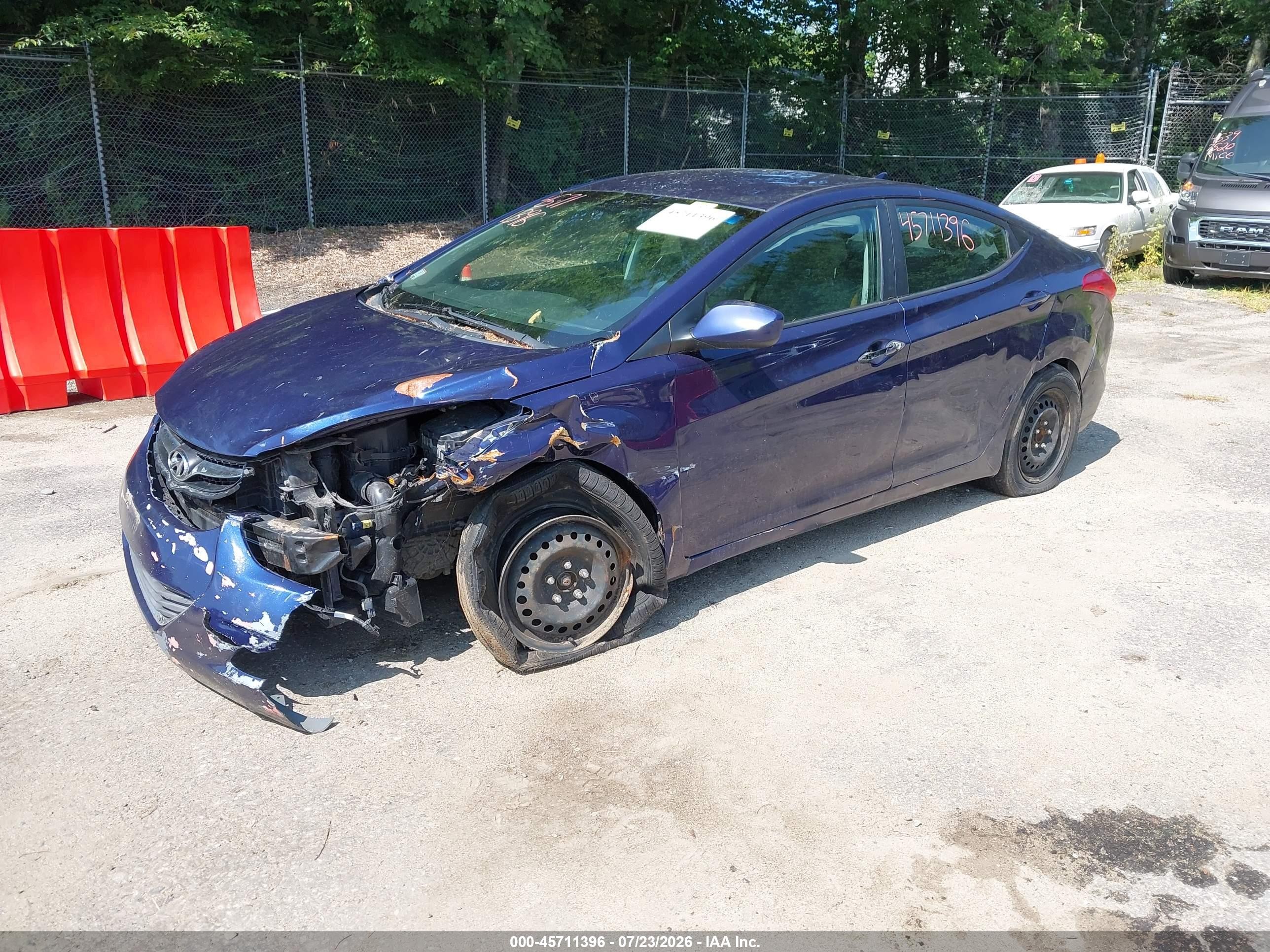 2013 Hyundai Elantra Gls Purple vin: 5NPDH4AEXDH182990