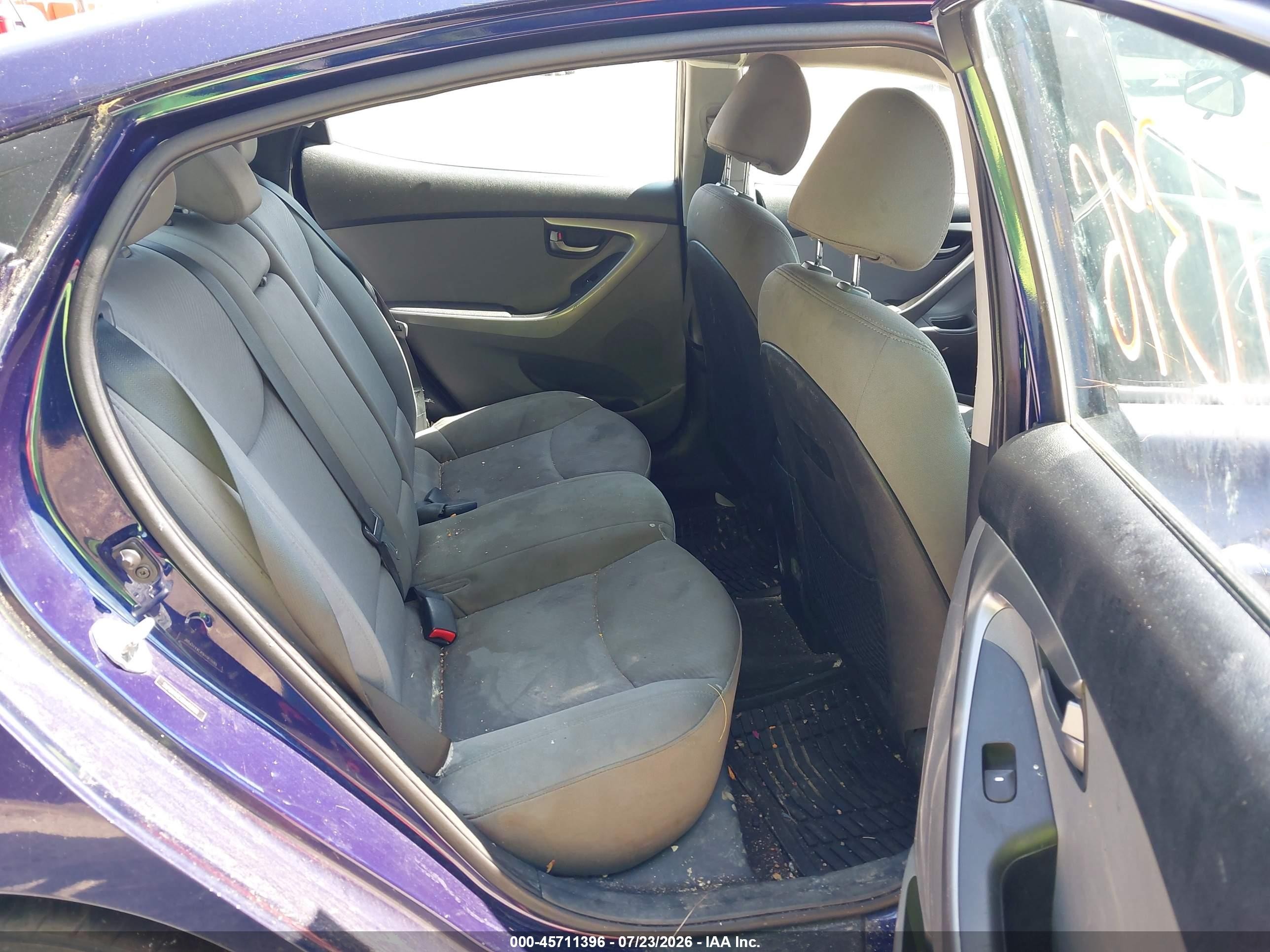 2013 Hyundai Elantra Gls Purple vin: 5NPDH4AEXDH182990