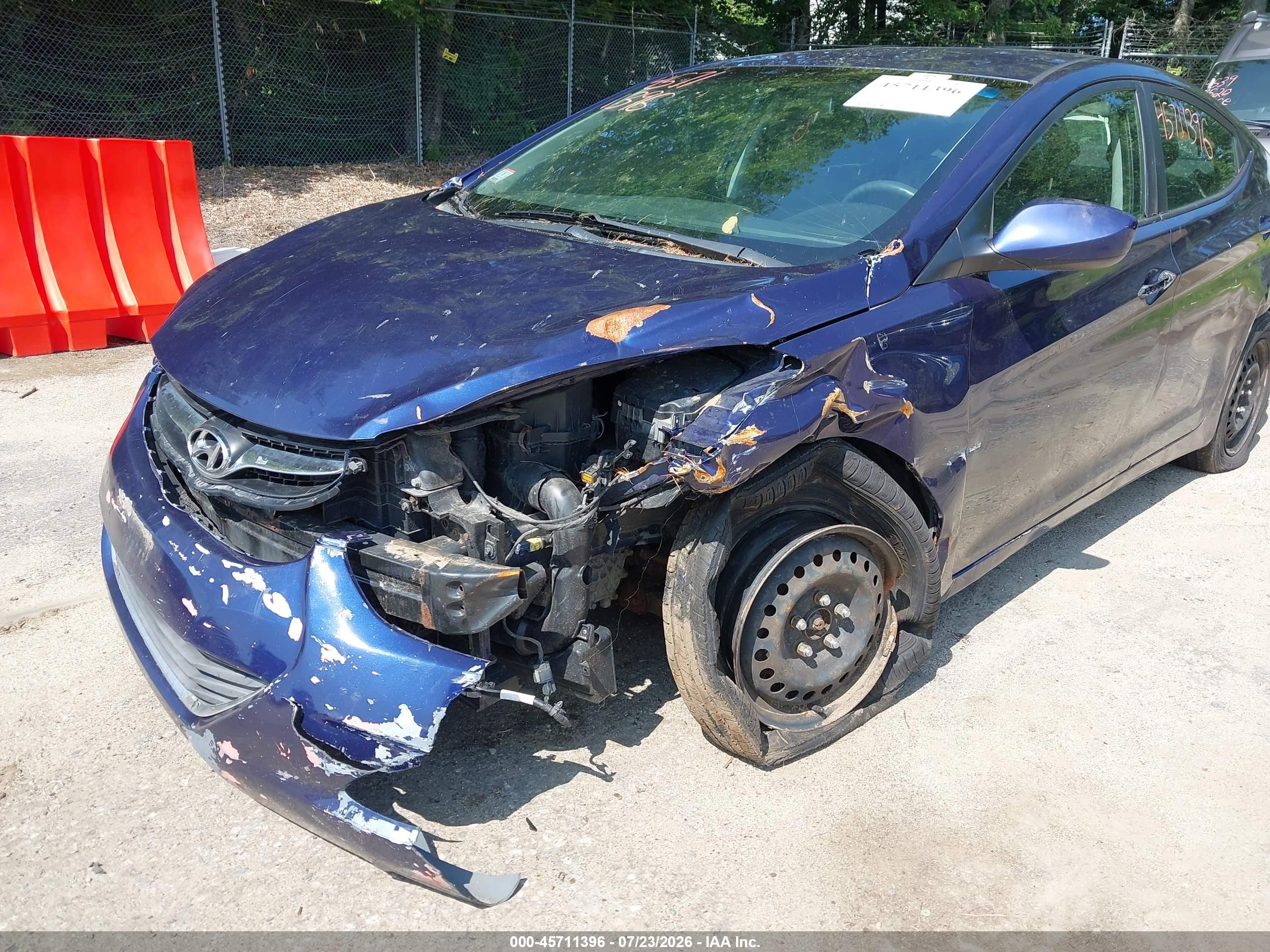 2013 Hyundai Elantra Gls Purple vin: 5NPDH4AEXDH182990