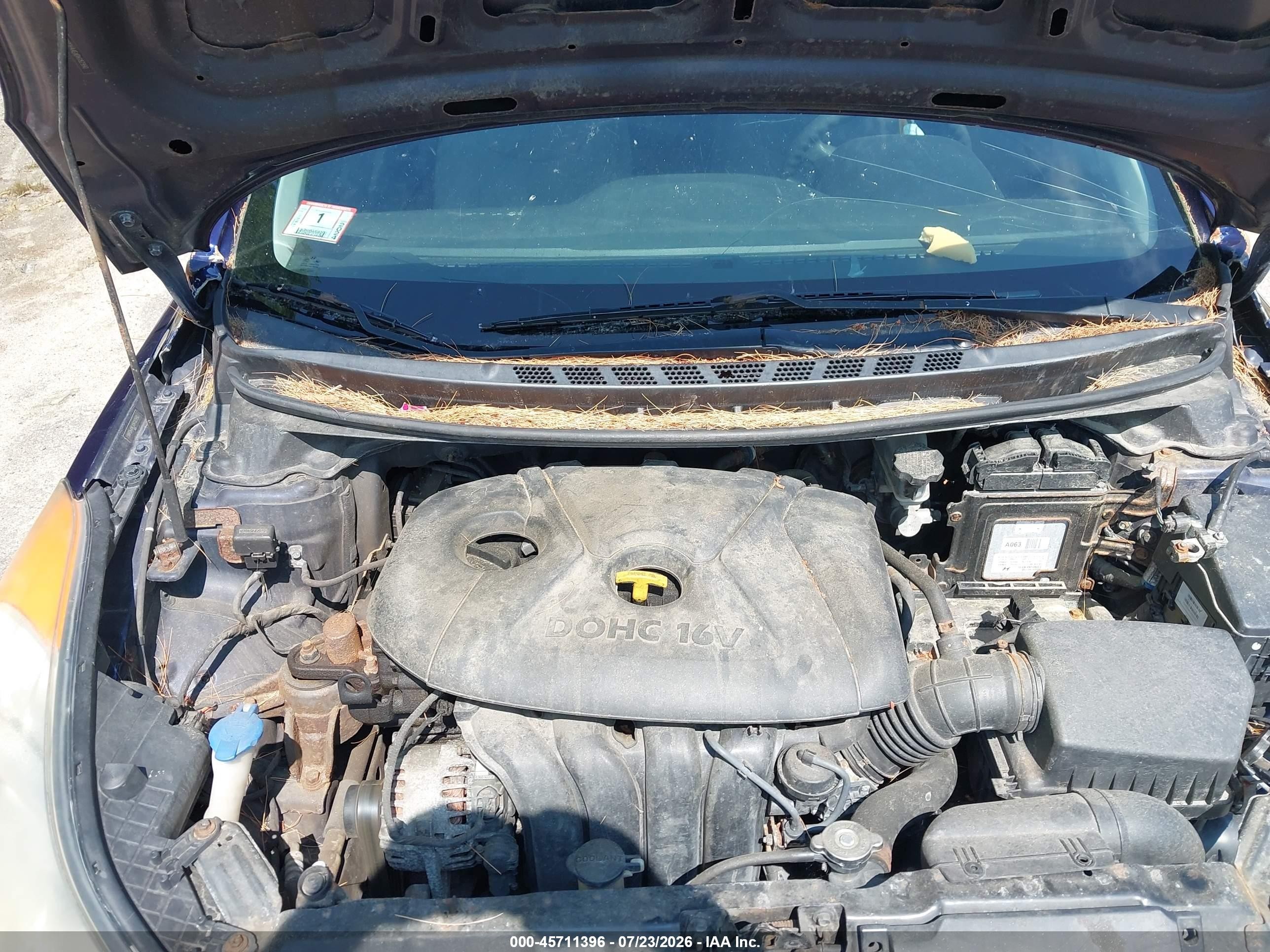 2013 Hyundai Elantra Gls Purple vin: 5NPDH4AEXDH182990