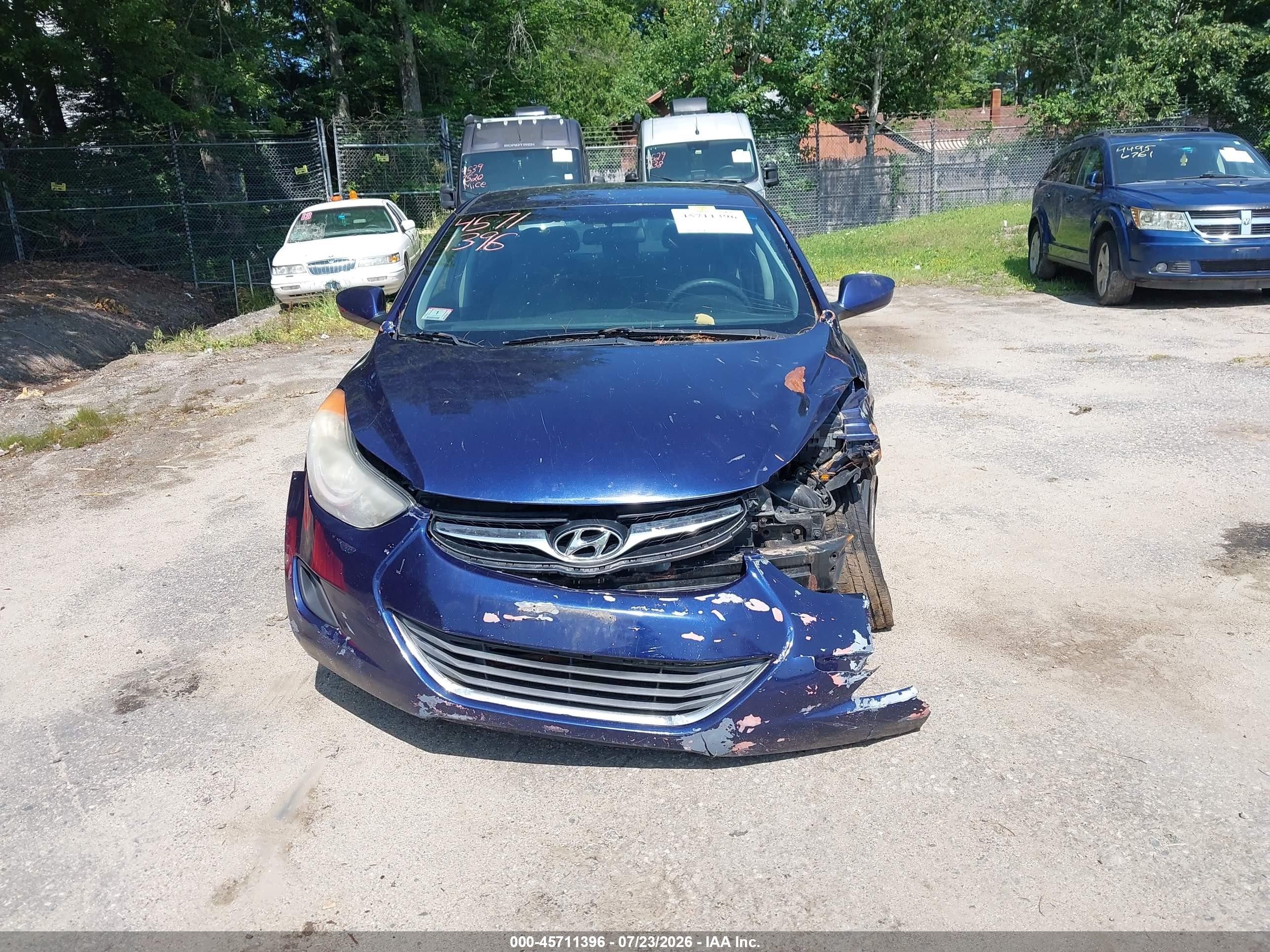 2013 Hyundai Elantra Gls Purple vin: 5NPDH4AEXDH182990
