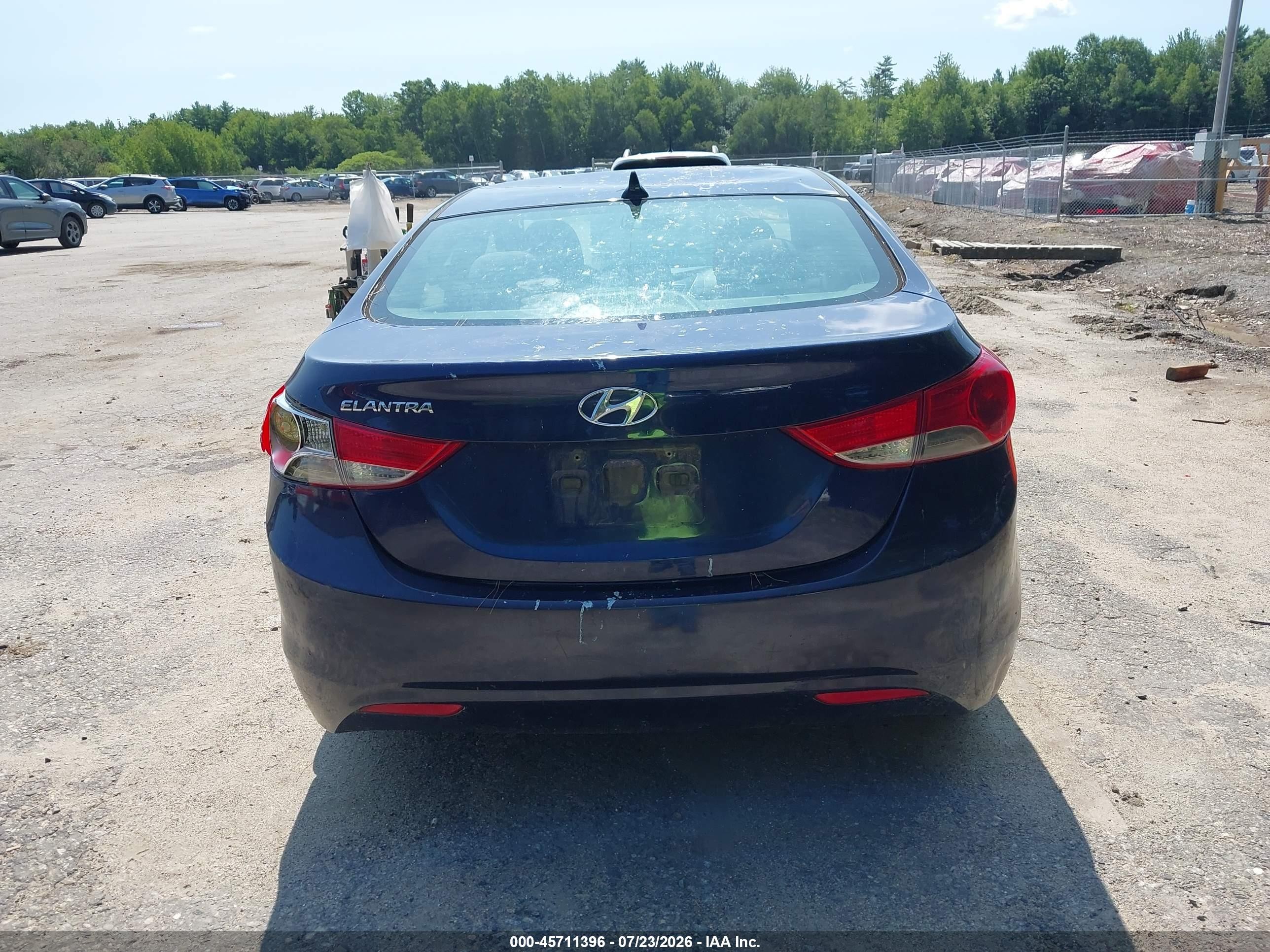 2013 Hyundai Elantra Gls Purple vin: 5NPDH4AEXDH182990