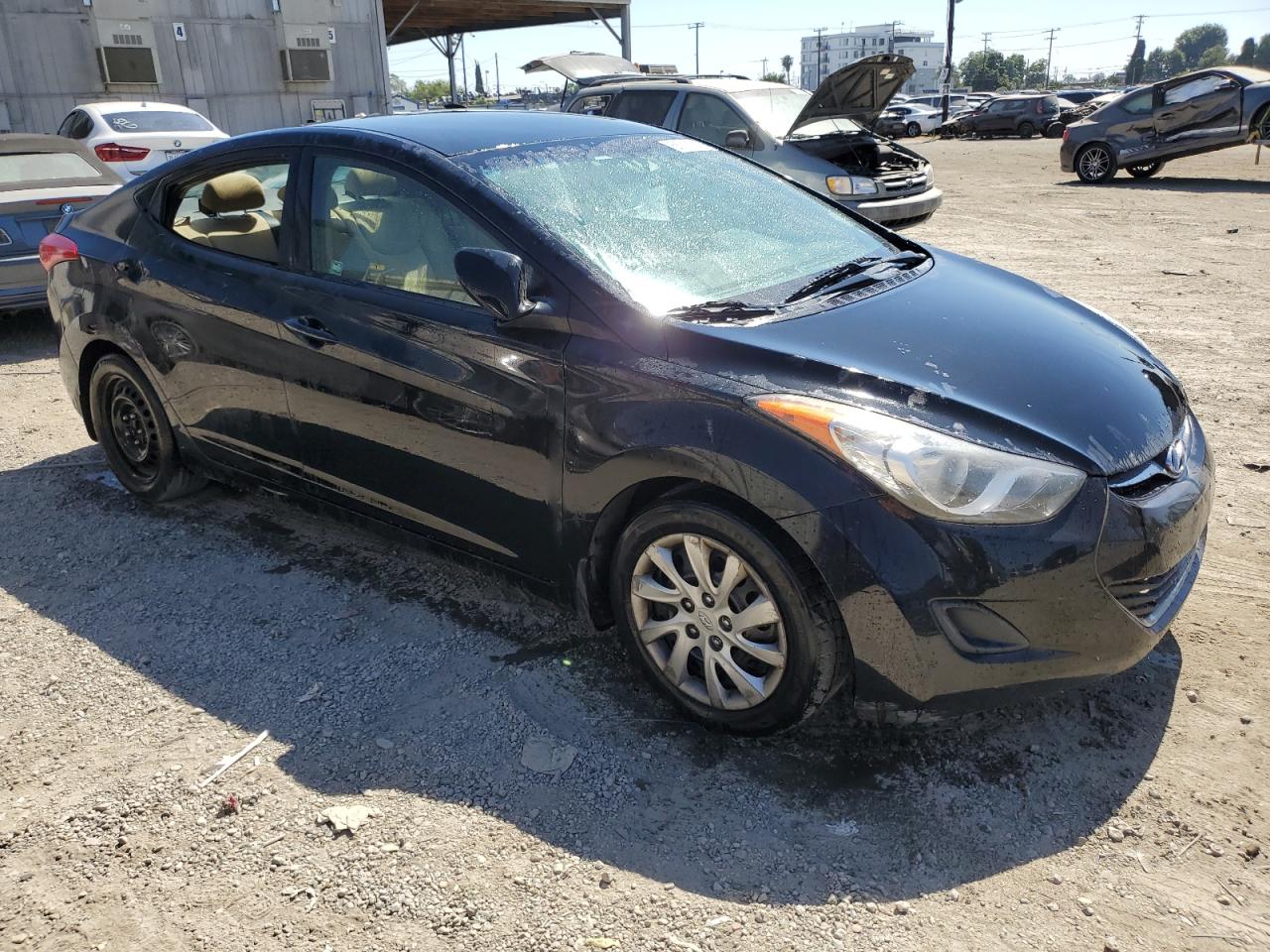 2013 Hyundai Elantra Gls Black vin: 5NPDH4AEXDH198901