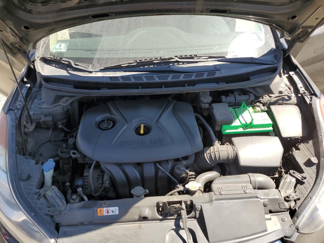 2013 Hyundai Elantra Gls Black vin: 5NPDH4AEXDH198901