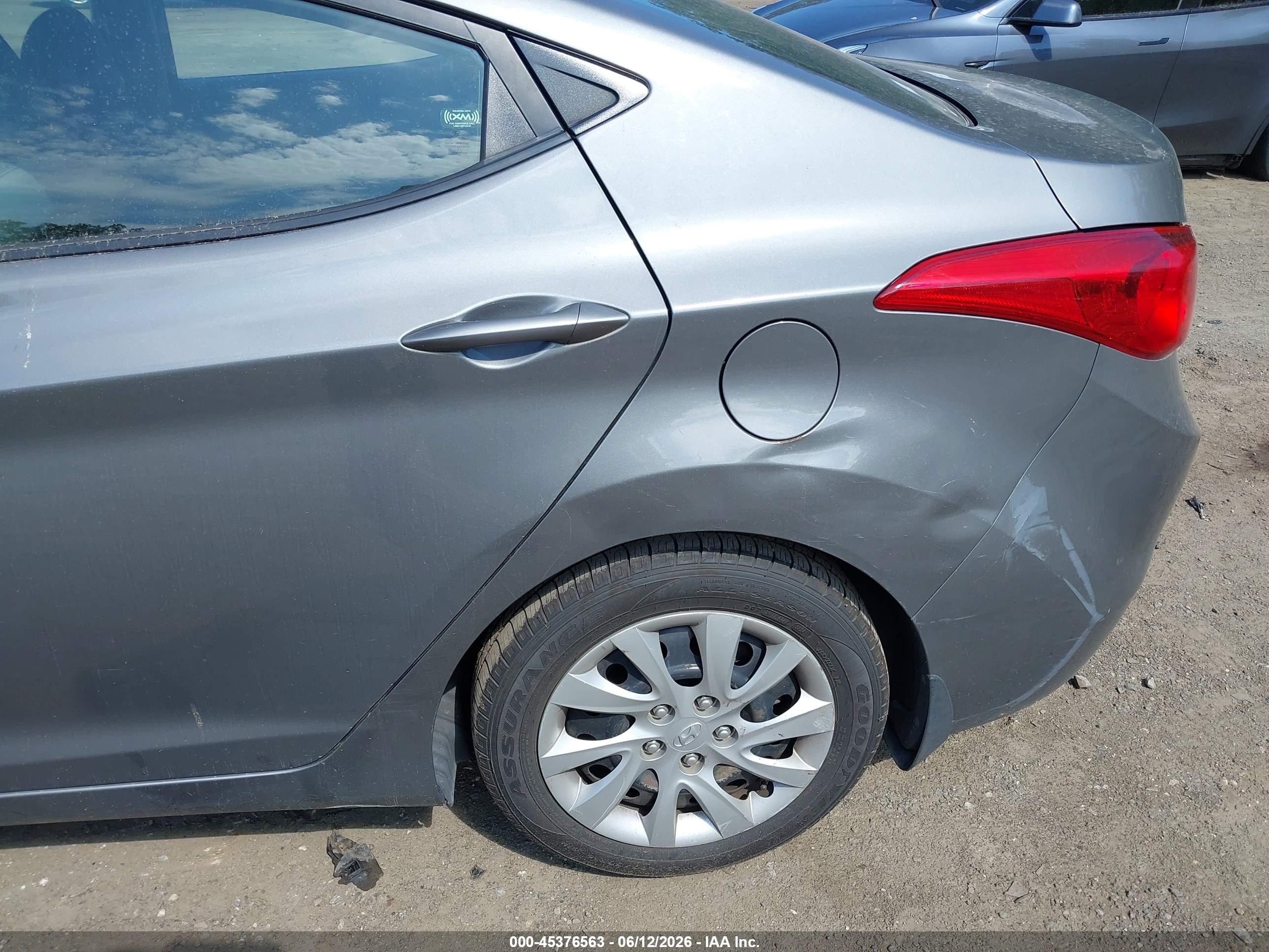 2013 Hyundai Elantra Gls Серый vin: 5NPDH4AEXDH202154