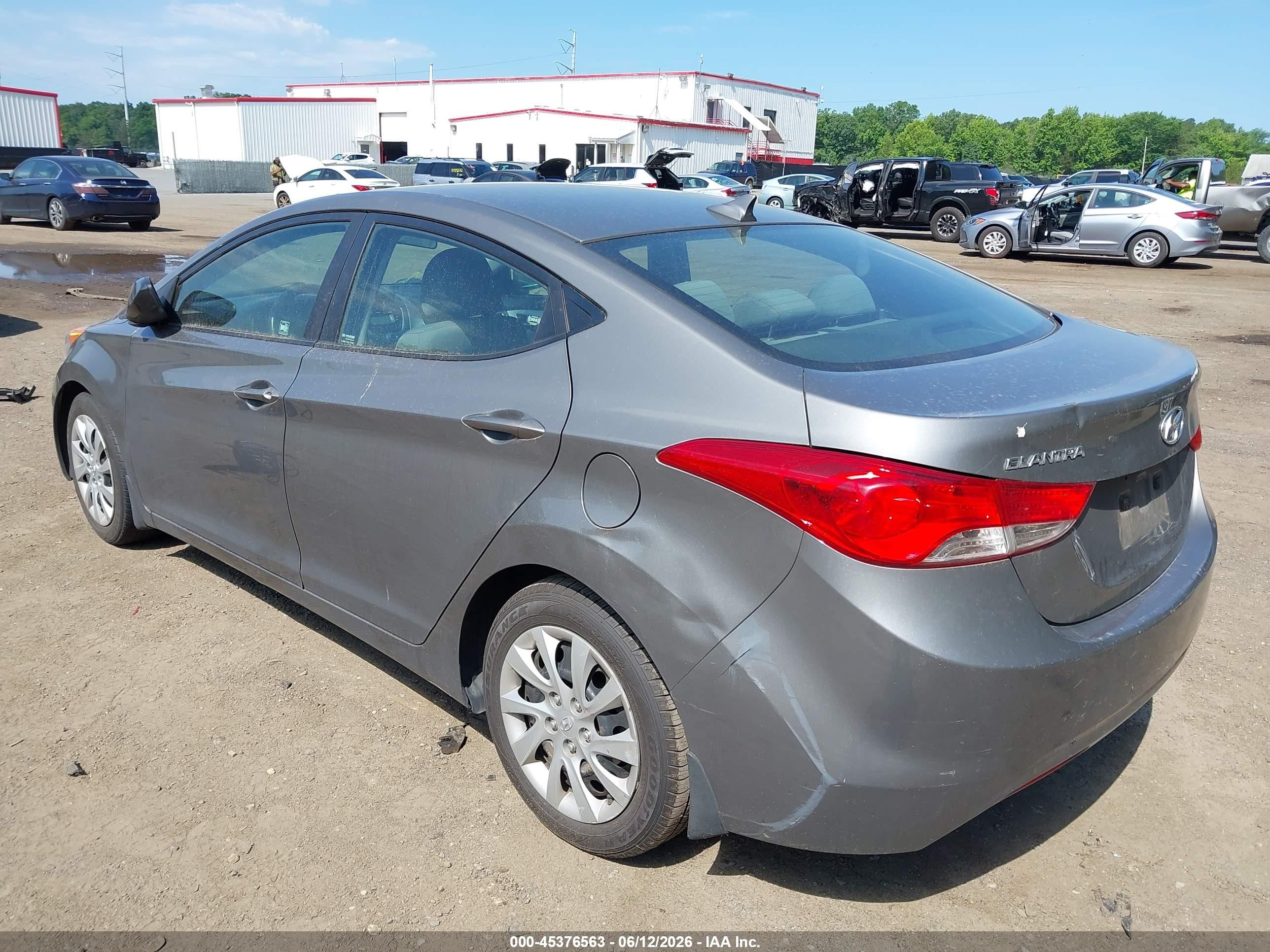 2013 Hyundai Elantra Gls Серый vin: 5NPDH4AEXDH202154