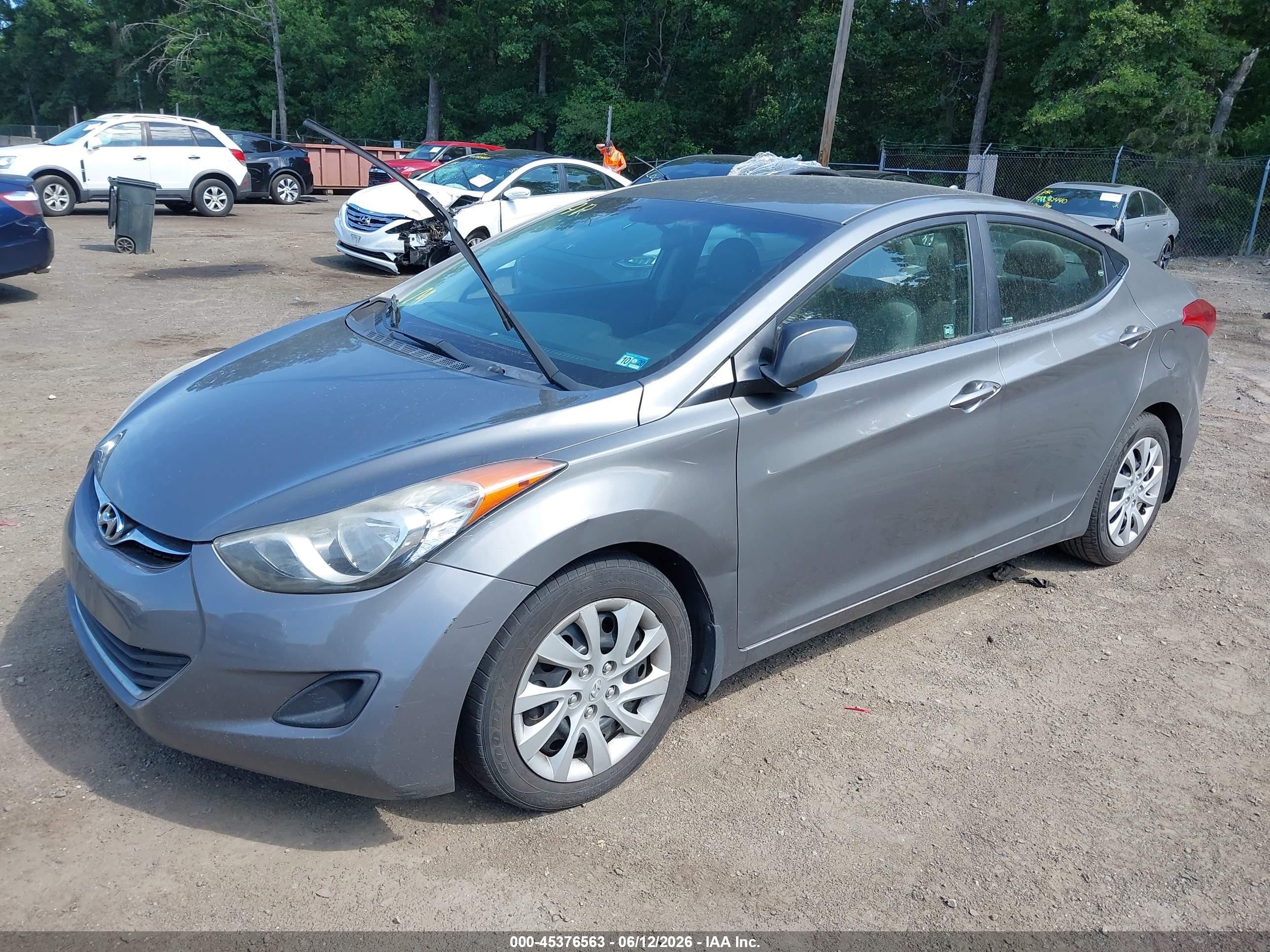 2013 Hyundai Elantra Gls Серый vin: 5NPDH4AEXDH202154