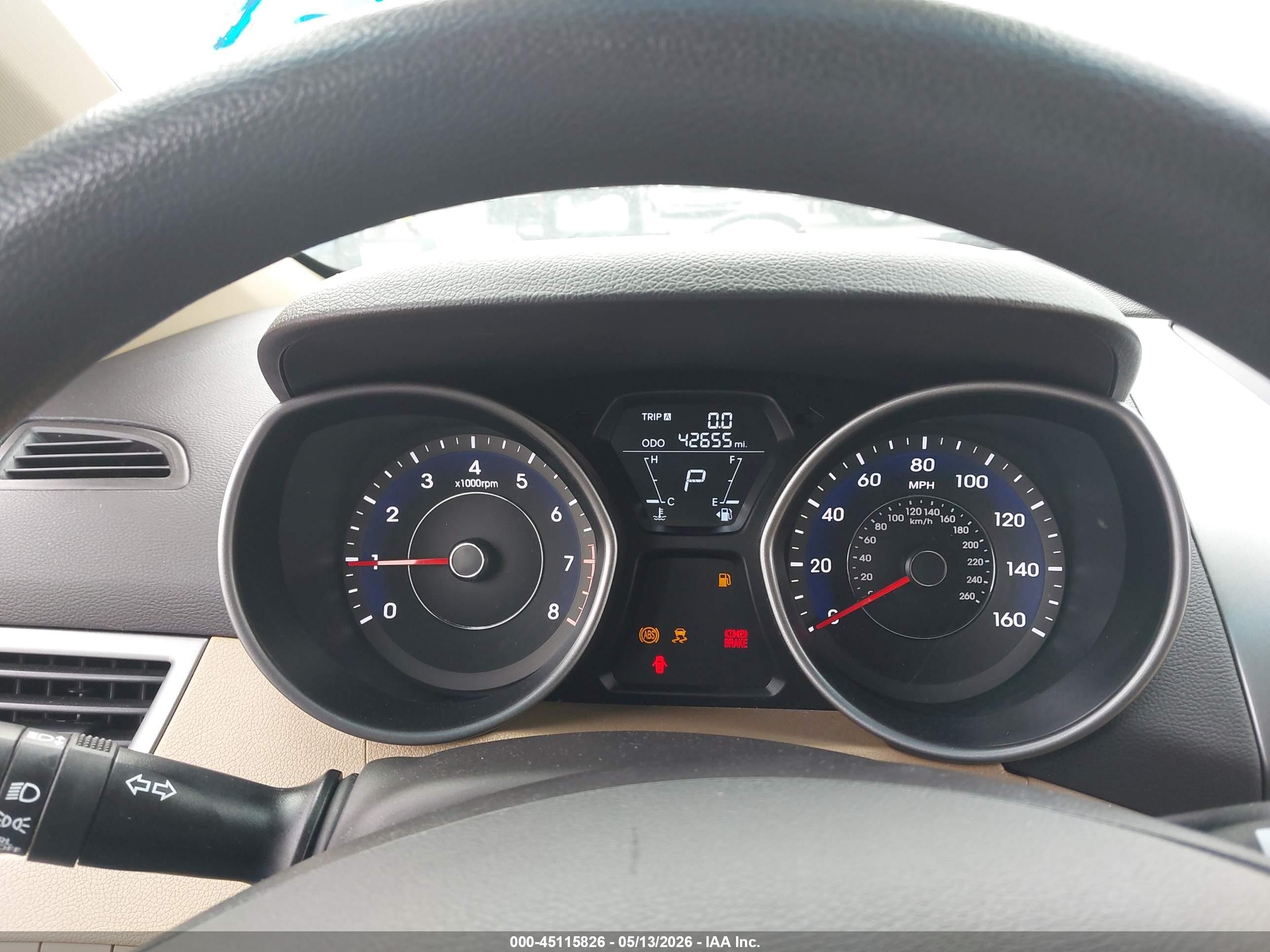 2013 Hyundai Elantra Gls/limited Blue vin: 5NPDH4AEXDH206379