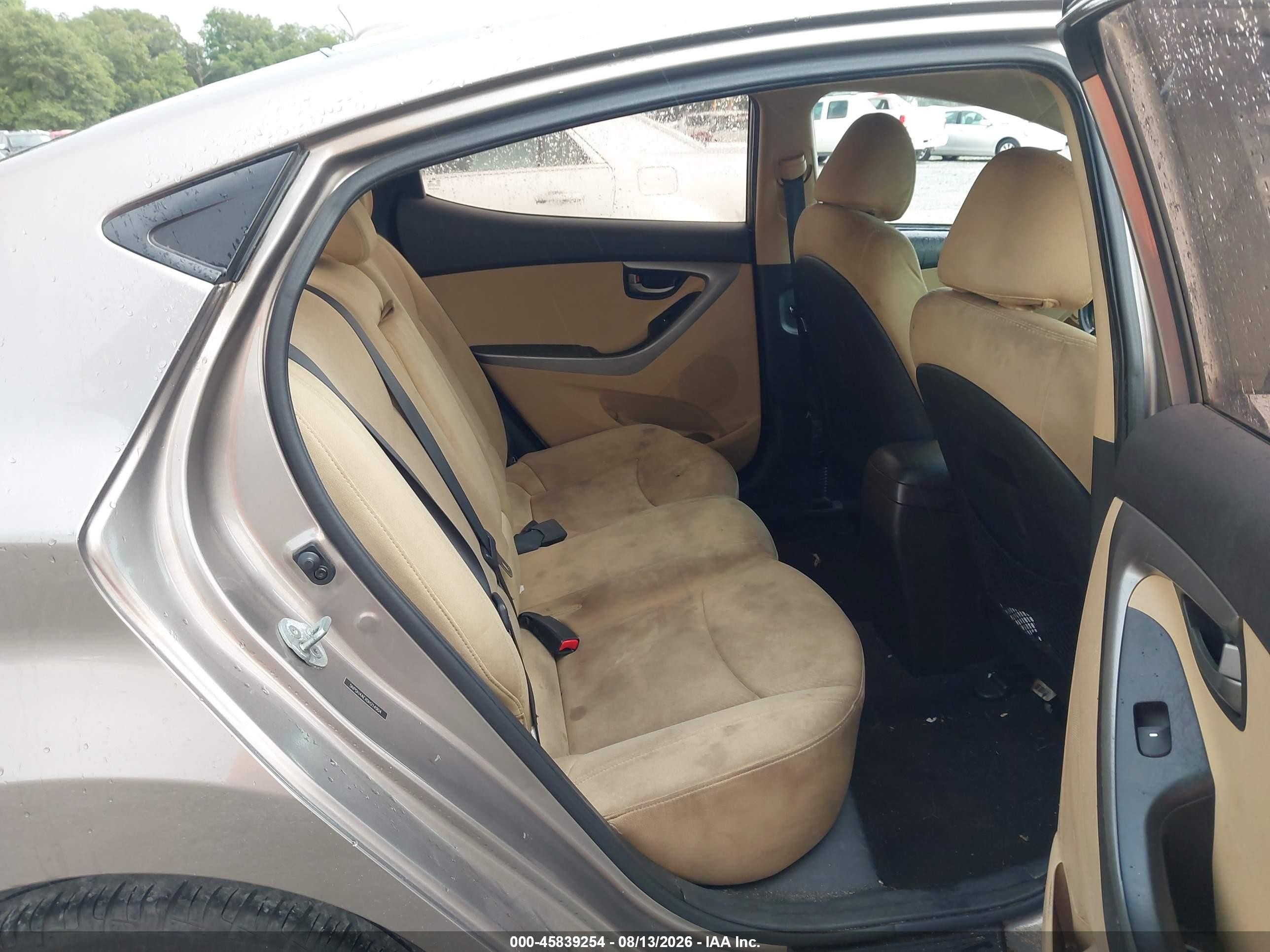 2013 Hyundai Elantra Gls Tan vin: 5NPDH4AEXDH214904