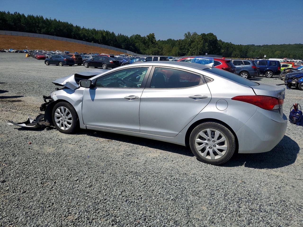 2013 Hyundai Elantra Gls Silver vin: 5NPDH4AEXDH220265
