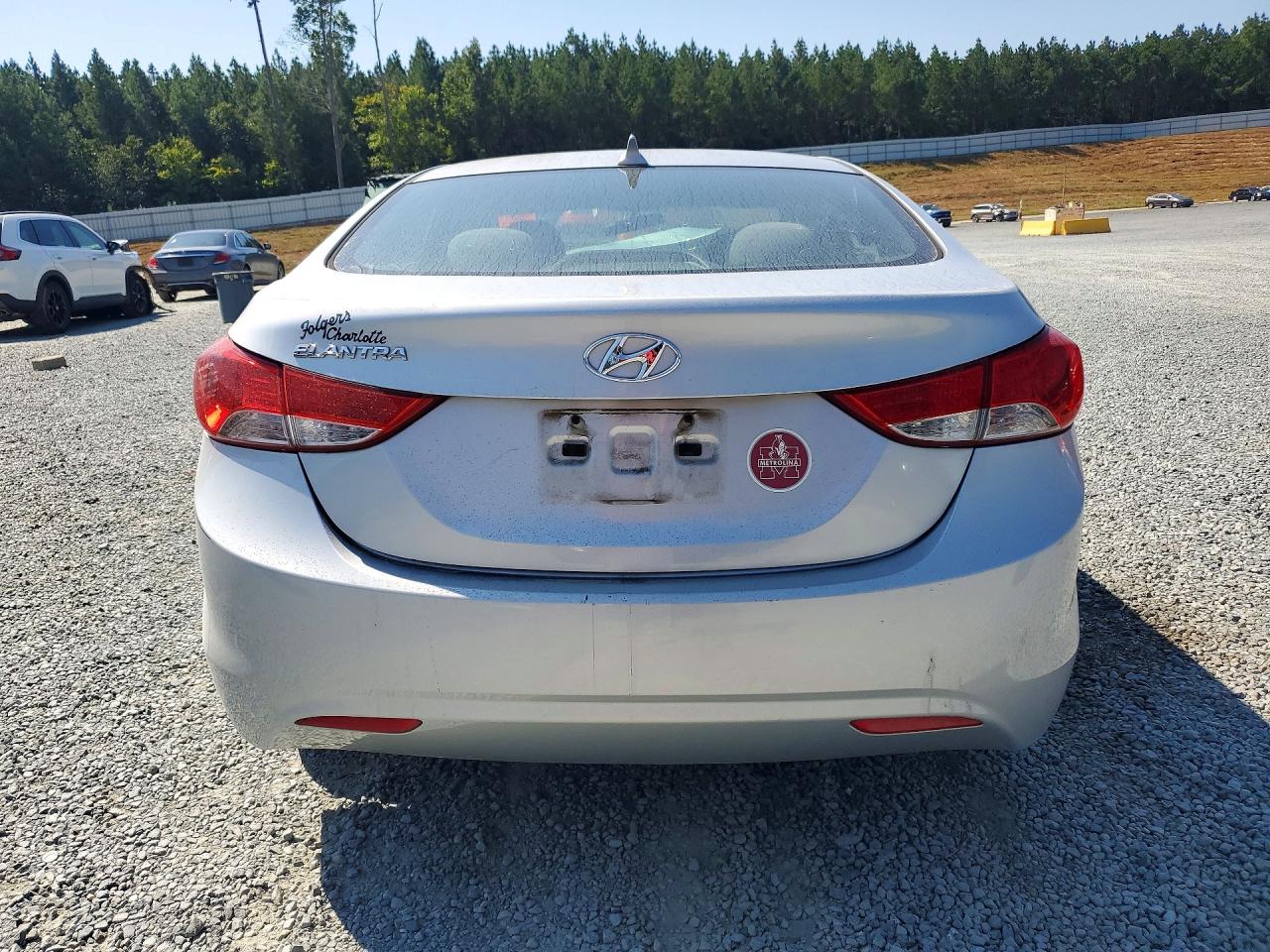 2013 Hyundai Elantra Gls Silver vin: 5NPDH4AEXDH220265