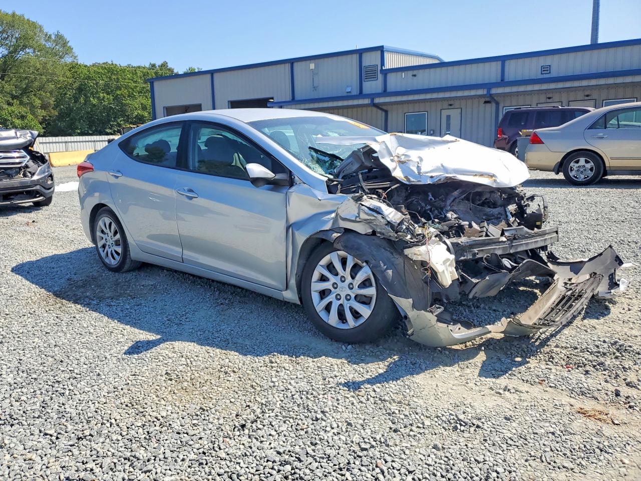 2013 Hyundai Elantra Gls Silver vin: 5NPDH4AEXDH220265