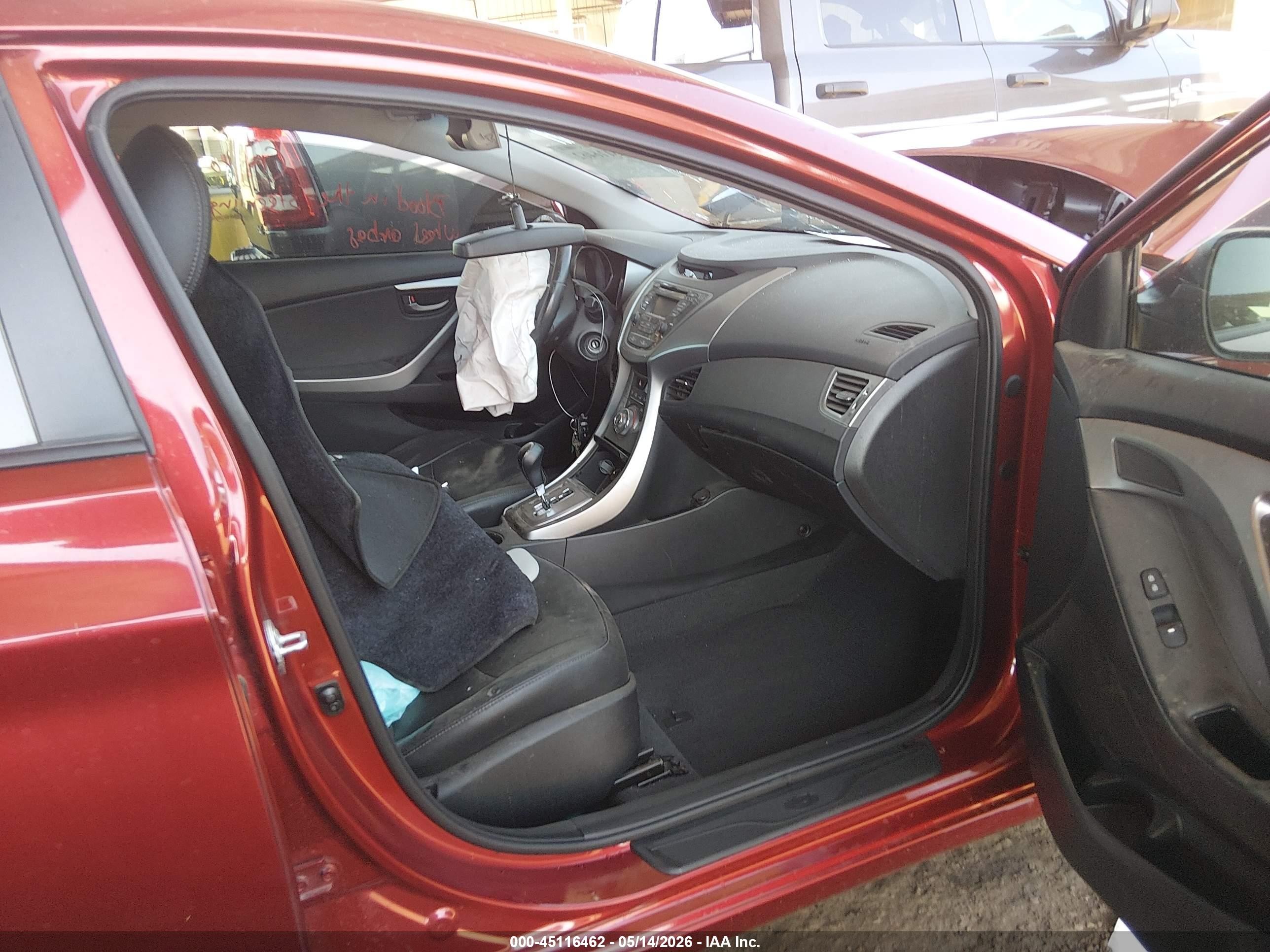2013 Hyundai Elantra Limited Red vin: 5NPDH4AEXDH225594