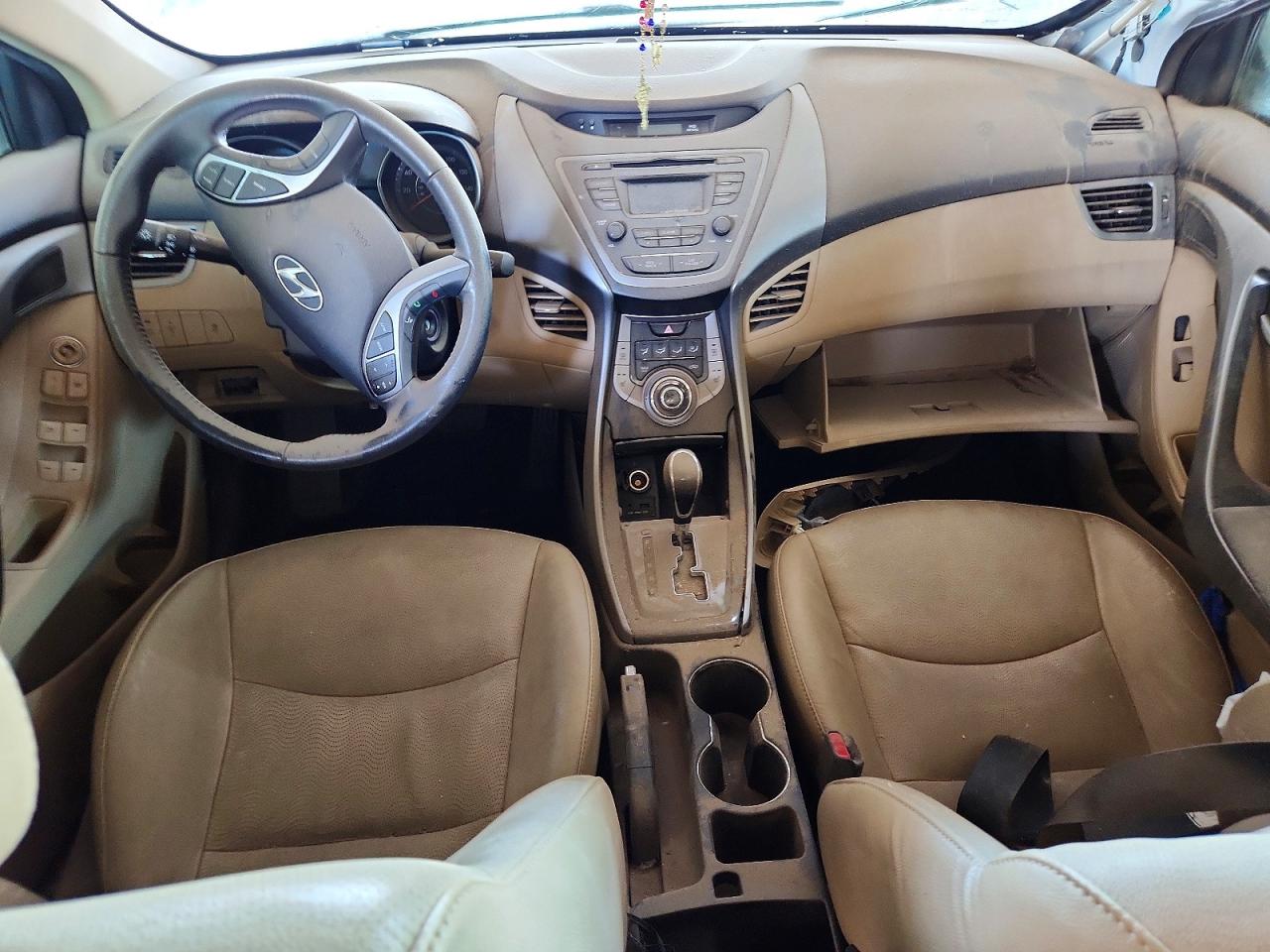 2013 Hyundai Elantra Limited White vin: 5NPDH4AEXDH231329
