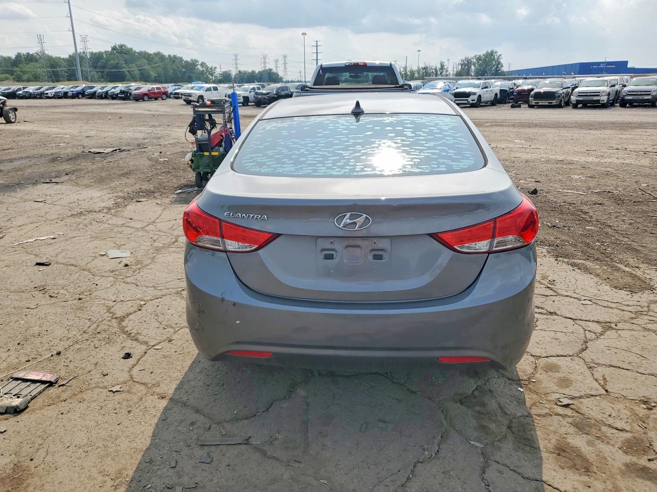 2013 Hyundai Elantra Gls Silver vin: 5NPDH4AEXDH231461
