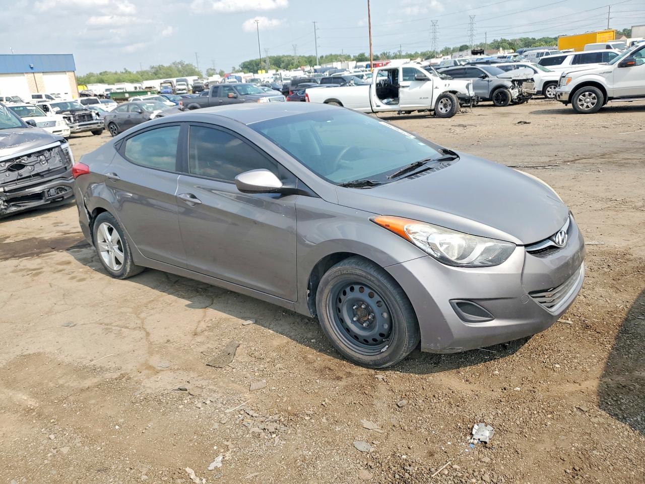 2013 Hyundai Elantra Gls Silver vin: 5NPDH4AEXDH231461