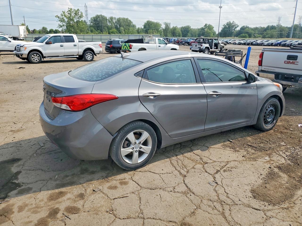 2013 Hyundai Elantra Gls Silver vin: 5NPDH4AEXDH231461