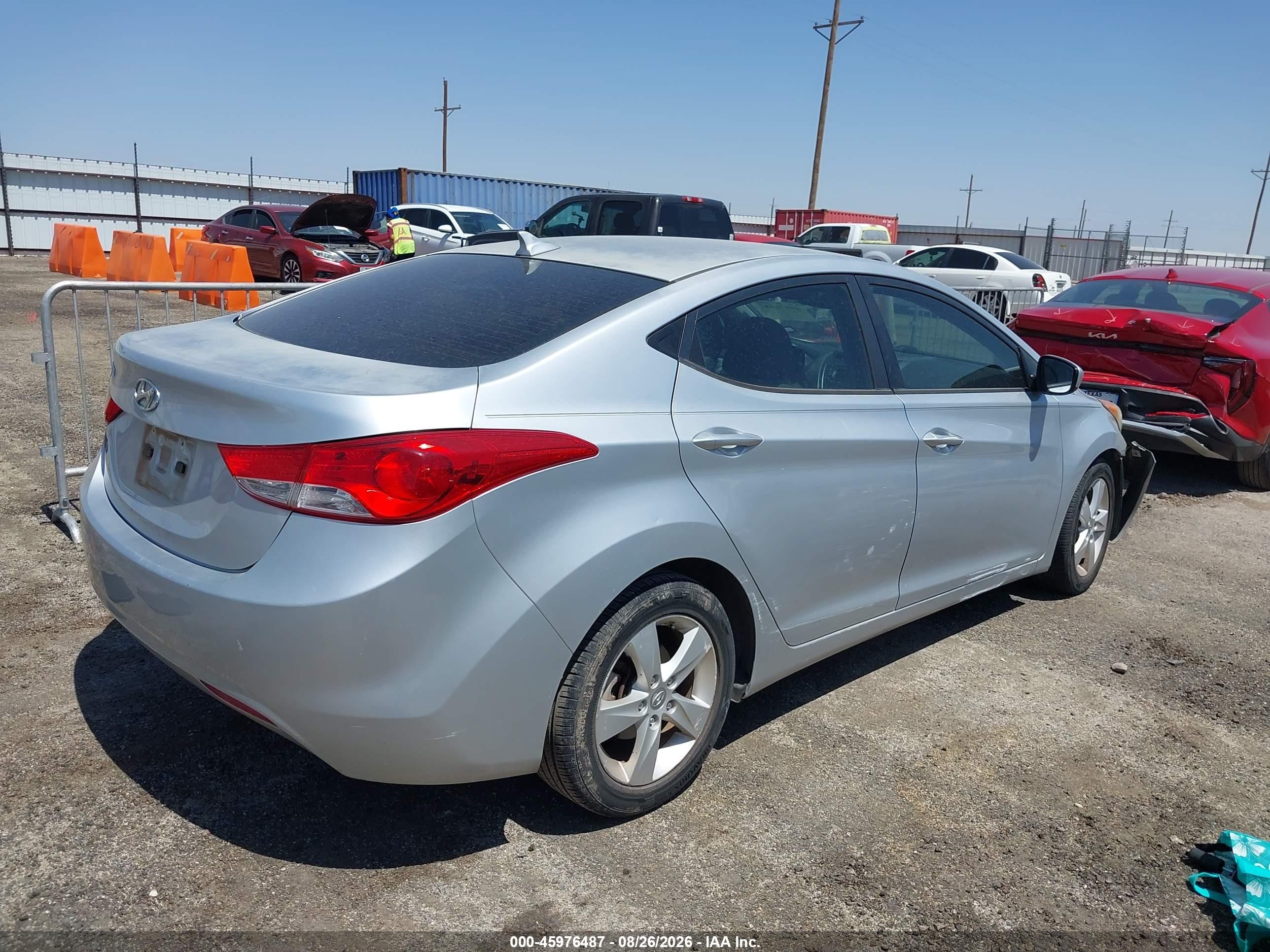 2013 Hyundai Elantra Gls Серебряный vin: 5NPDH4AEXDH237261