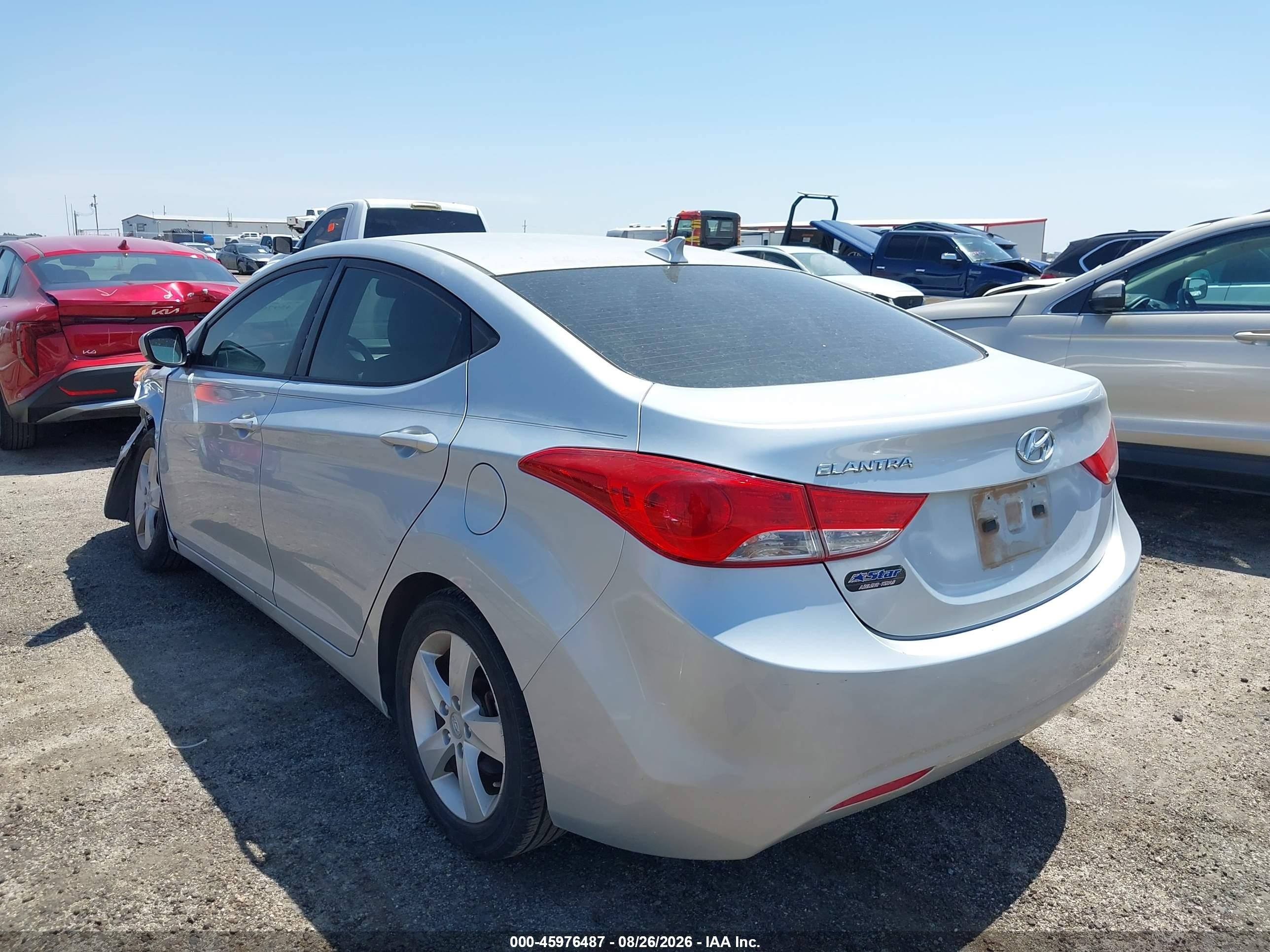 2013 Hyundai Elantra Gls Серебряный vin: 5NPDH4AEXDH237261