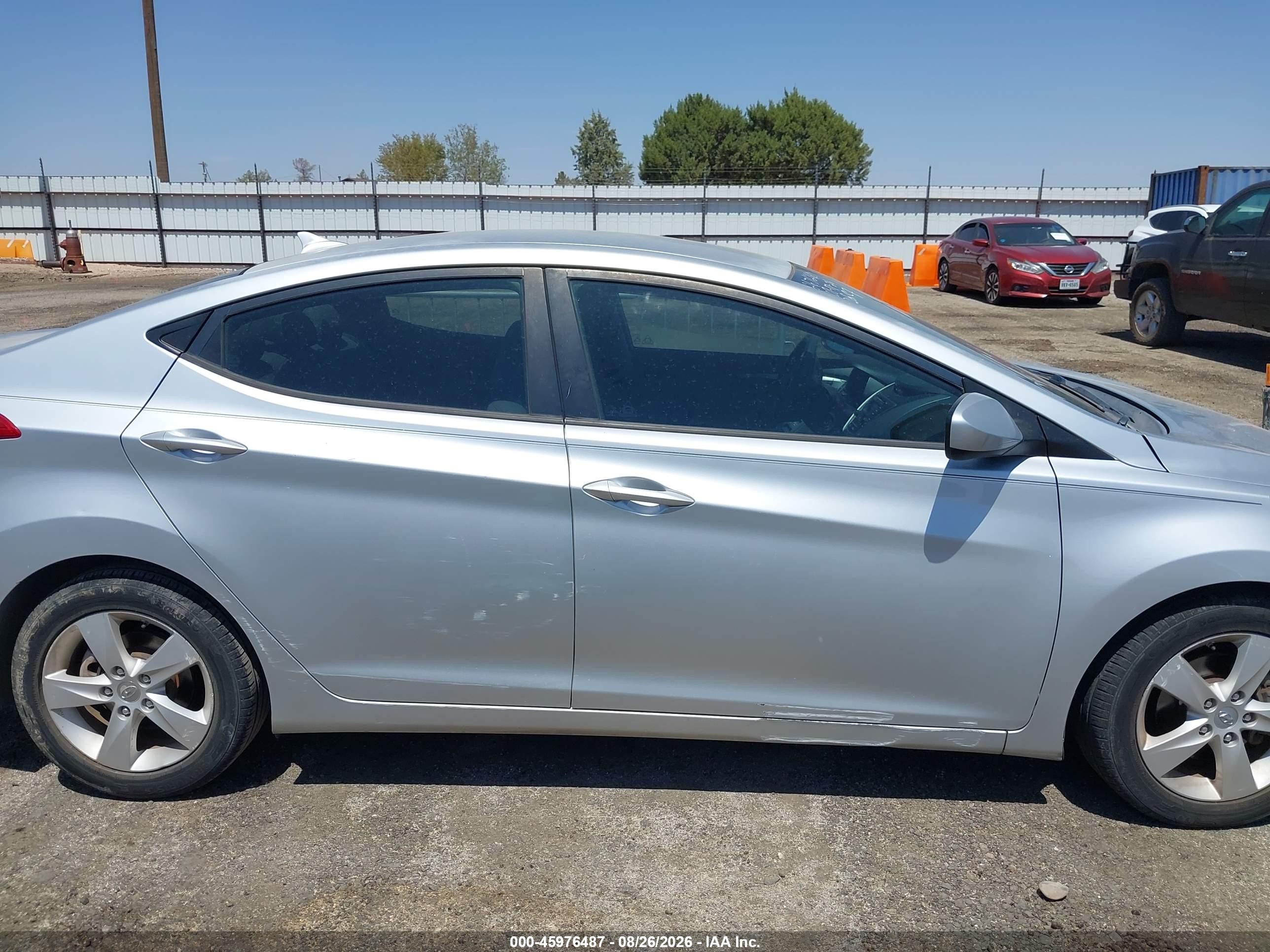 2013 Hyundai Elantra Gls Серебряный vin: 5NPDH4AEXDH237261