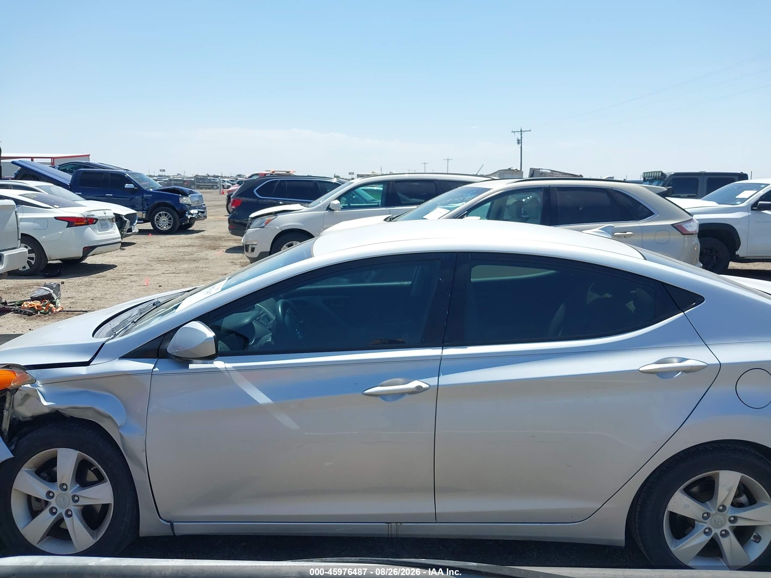 2013 Hyundai Elantra Gls Серебряный vin: 5NPDH4AEXDH237261