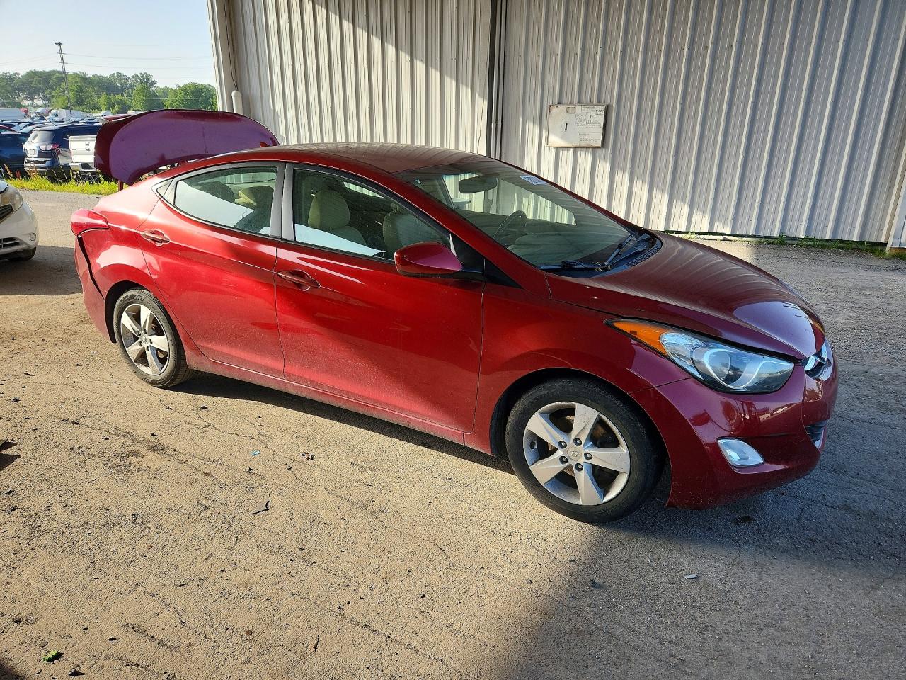 2013 Hyundai Elantra Gls Red vin: 5NPDH4AEXDH240967