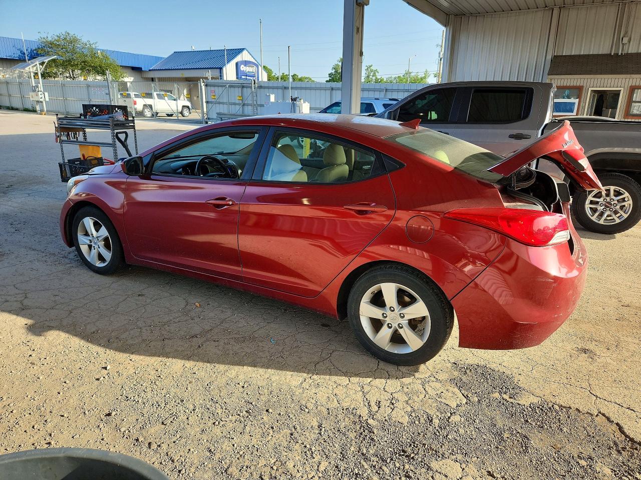 2013 Hyundai Elantra Gls Red vin: 5NPDH4AEXDH240967