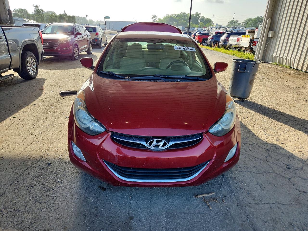 2013 Hyundai Elantra Gls Red vin: 5NPDH4AEXDH240967