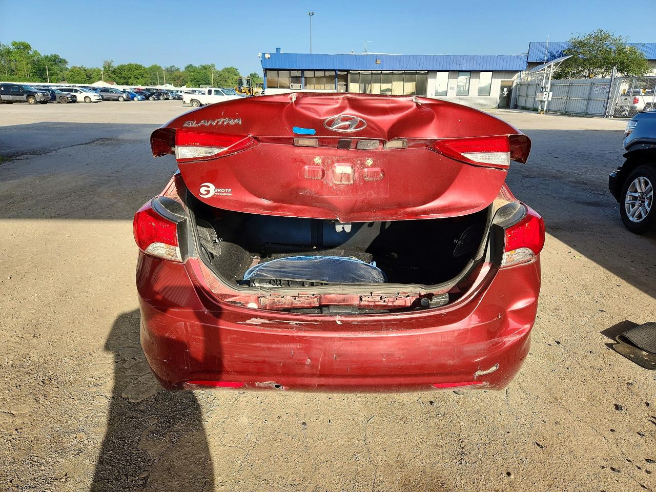 2013 Hyundai Elantra Gls Red vin: 5NPDH4AEXDH240967