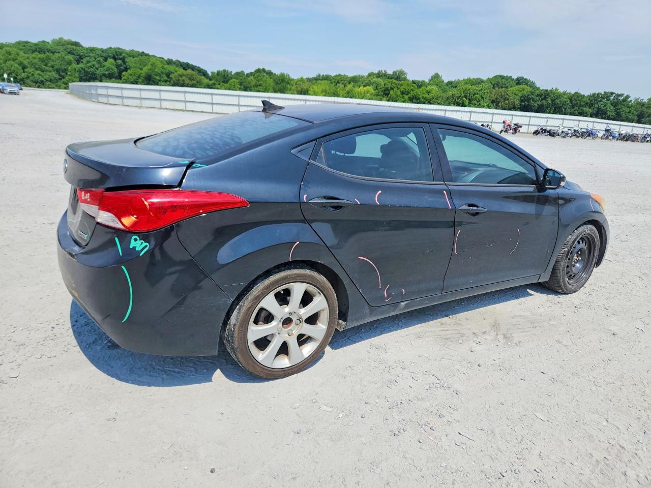 2013 Hyundai Elantra Limited Black vin: 5NPDH4AEXDH241794