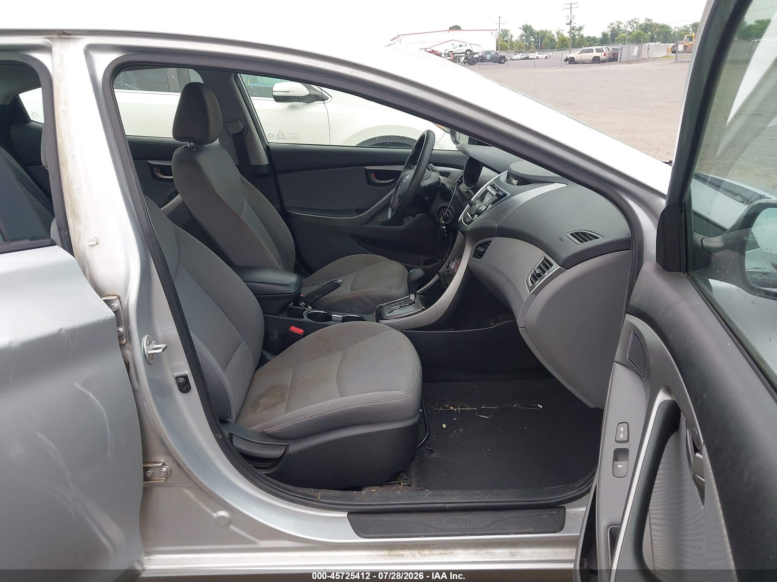 2013 Hyundai Elantra Gls Silver vin: 5NPDH4AEXDH243397