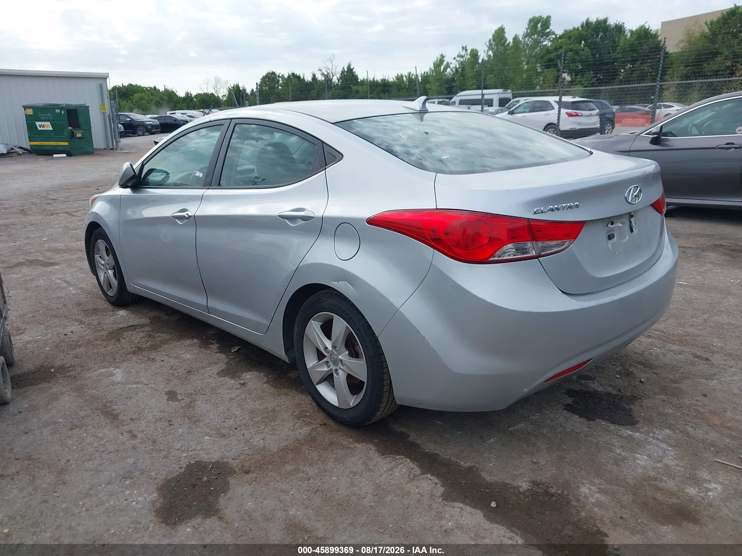 2013 Hyundai Elantra Gls Silver vin: 5NPDH4AEXDH247126