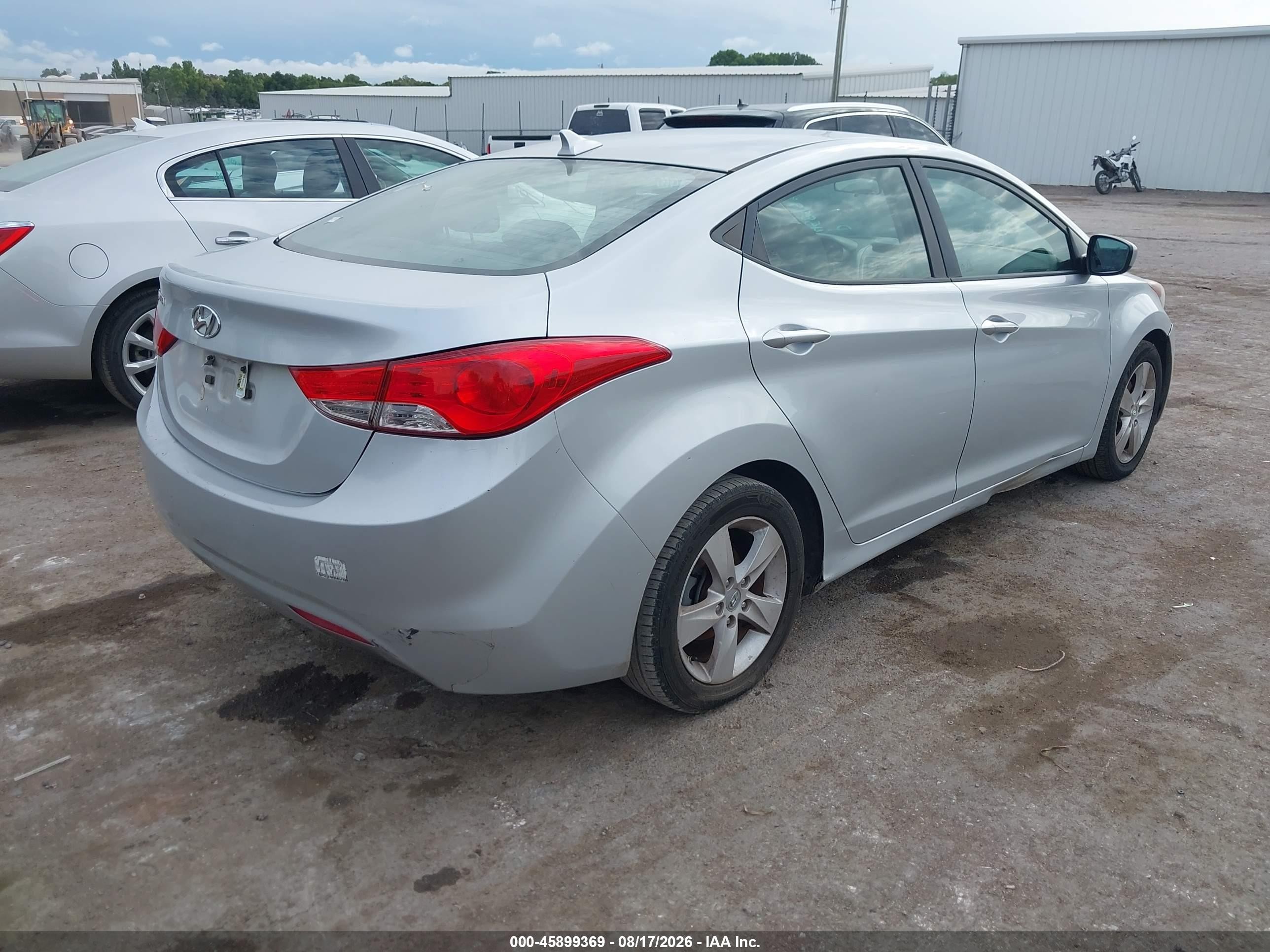 2013 Hyundai Elantra Gls Silver vin: 5NPDH4AEXDH247126