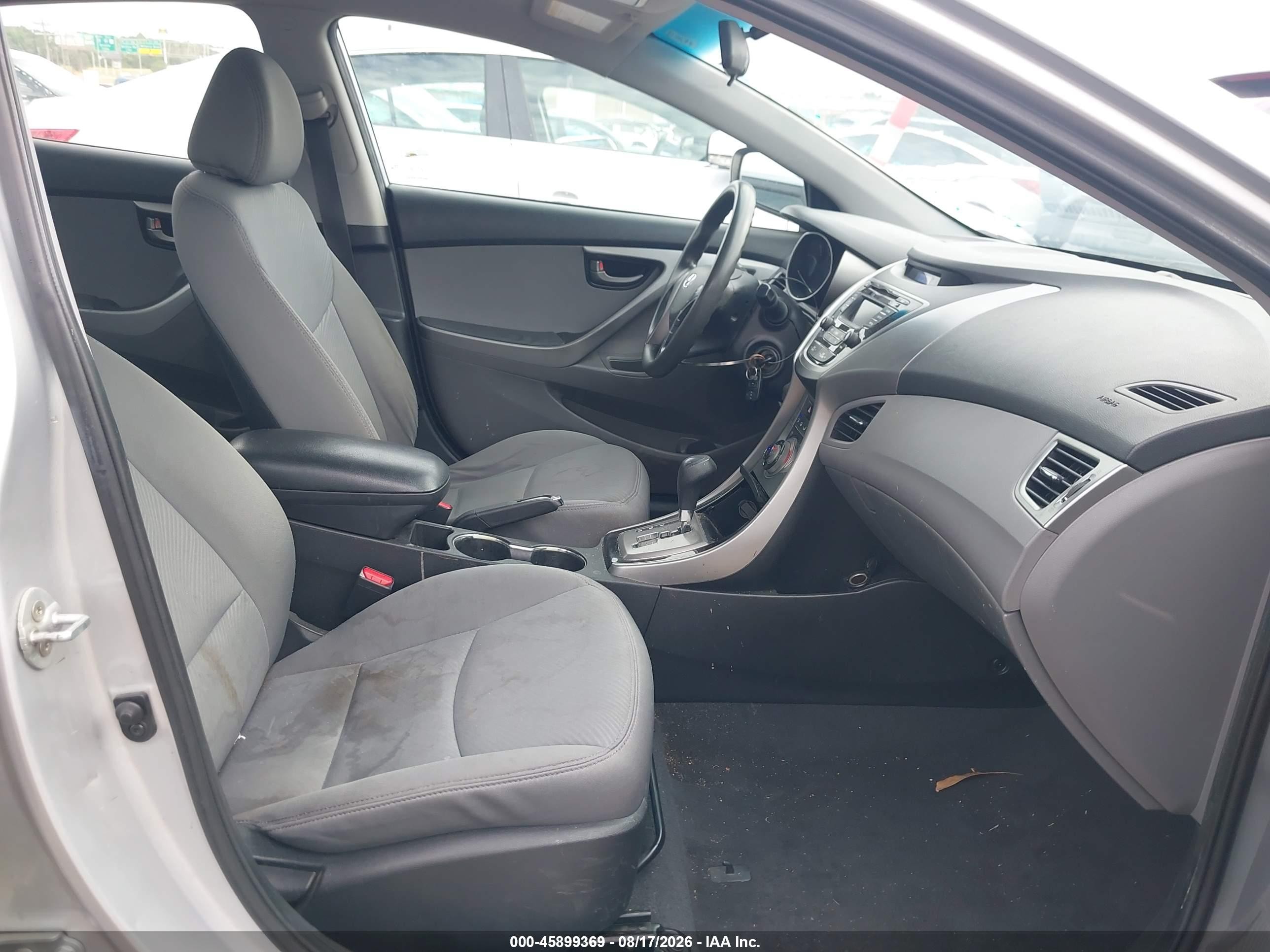 2013 Hyundai Elantra Gls Silver vin: 5NPDH4AEXDH247126