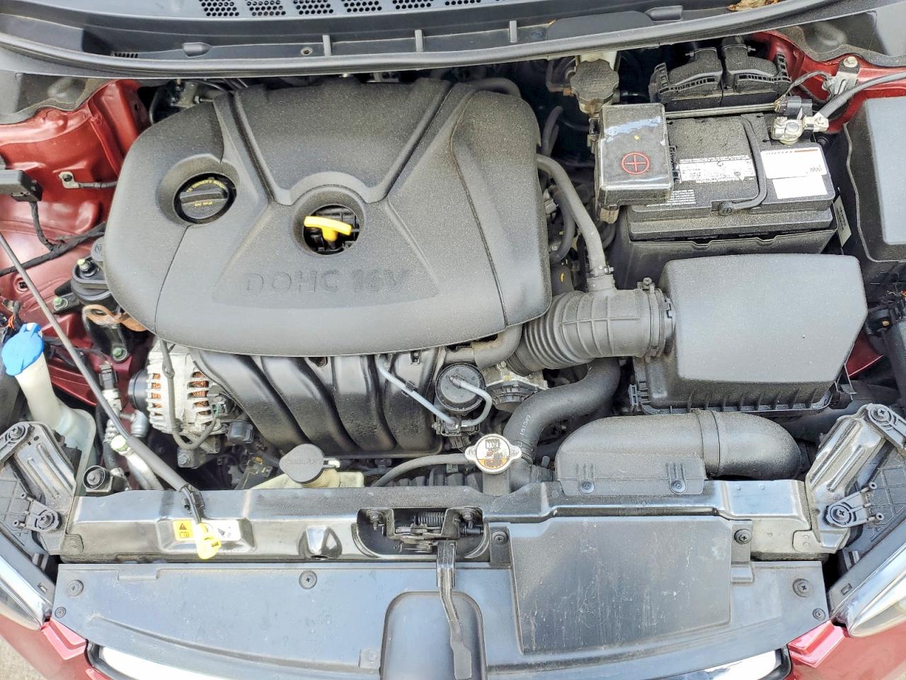 2013 Hyundai Elantra Gls Burgundy vin: 5NPDH4AEXDH247756