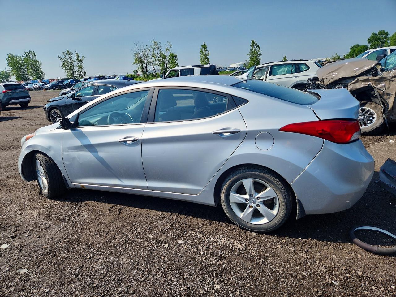 2013 Hyundai Elantra Gls Серый vin: 5NPDH4AEXDH250057