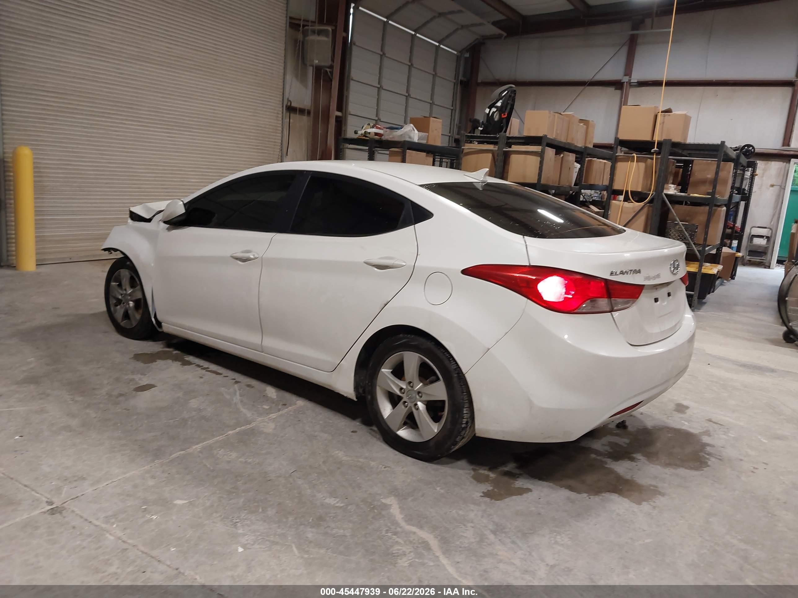 2013 Hyundai Elantra Gls Белый vin: 5NPDH4AEXDH252293